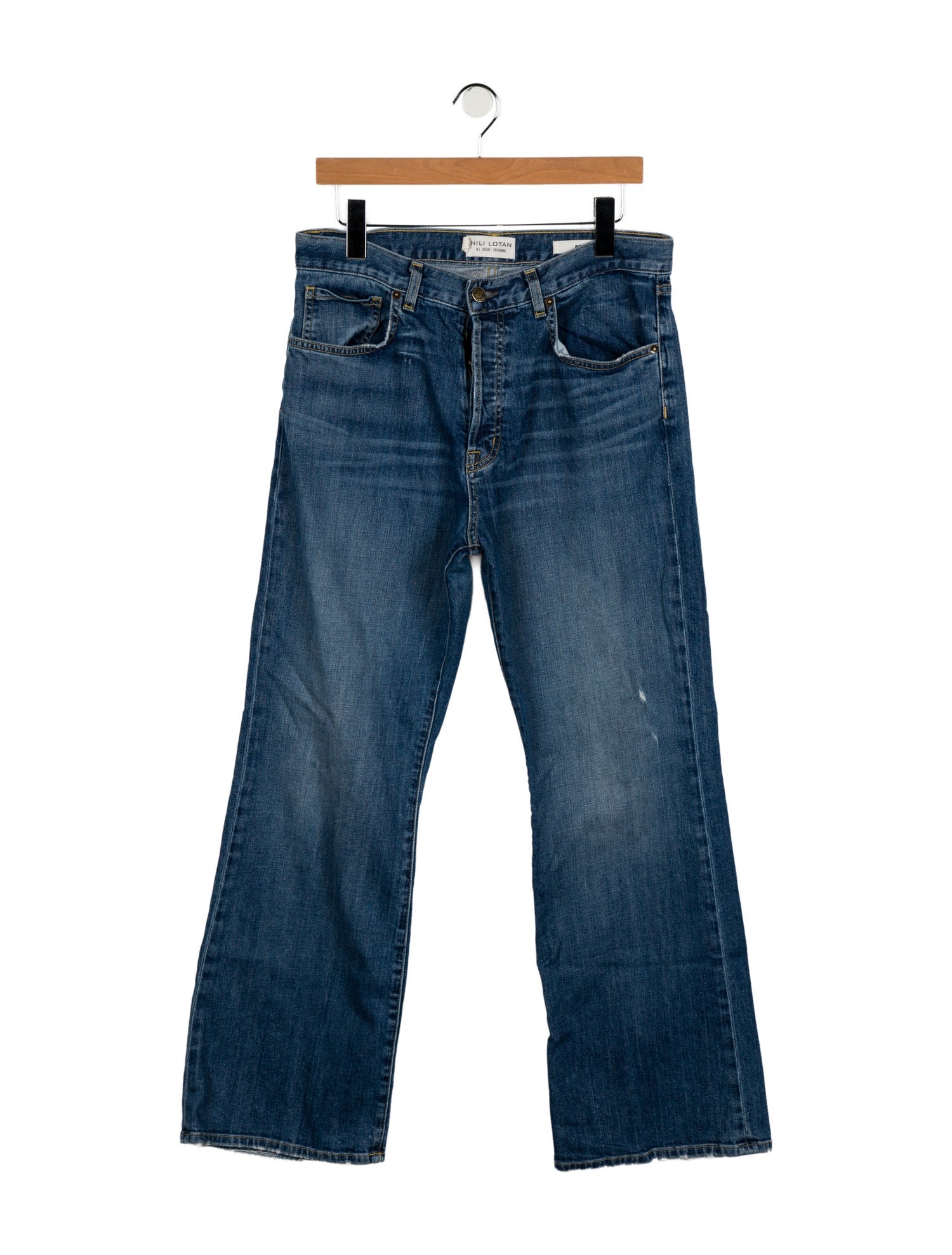 Nili Lotan High-Rise Wide Leg Jeans