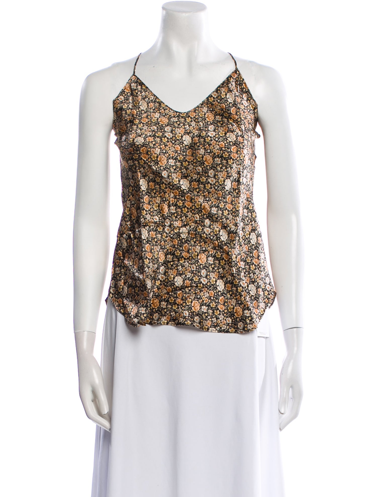 Nili Lotan Silk Floral Print Blouse