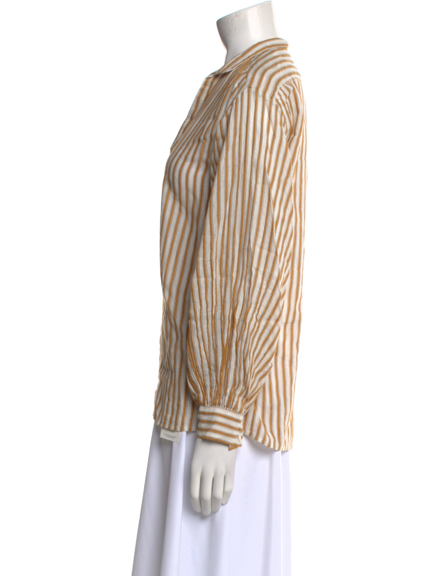 Nili Lotan Striped V-Neck Blouse