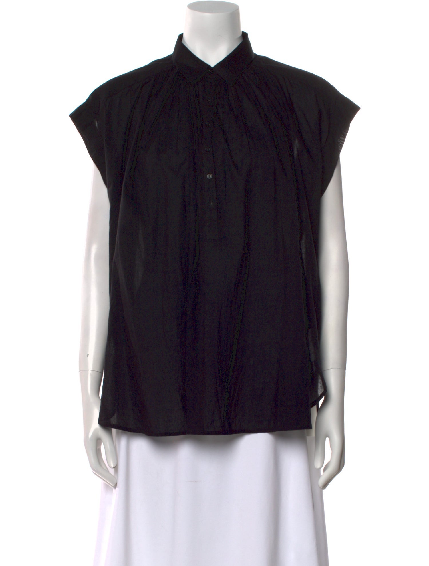 Nili Lotan Mock Neck Short Sleeve Polo