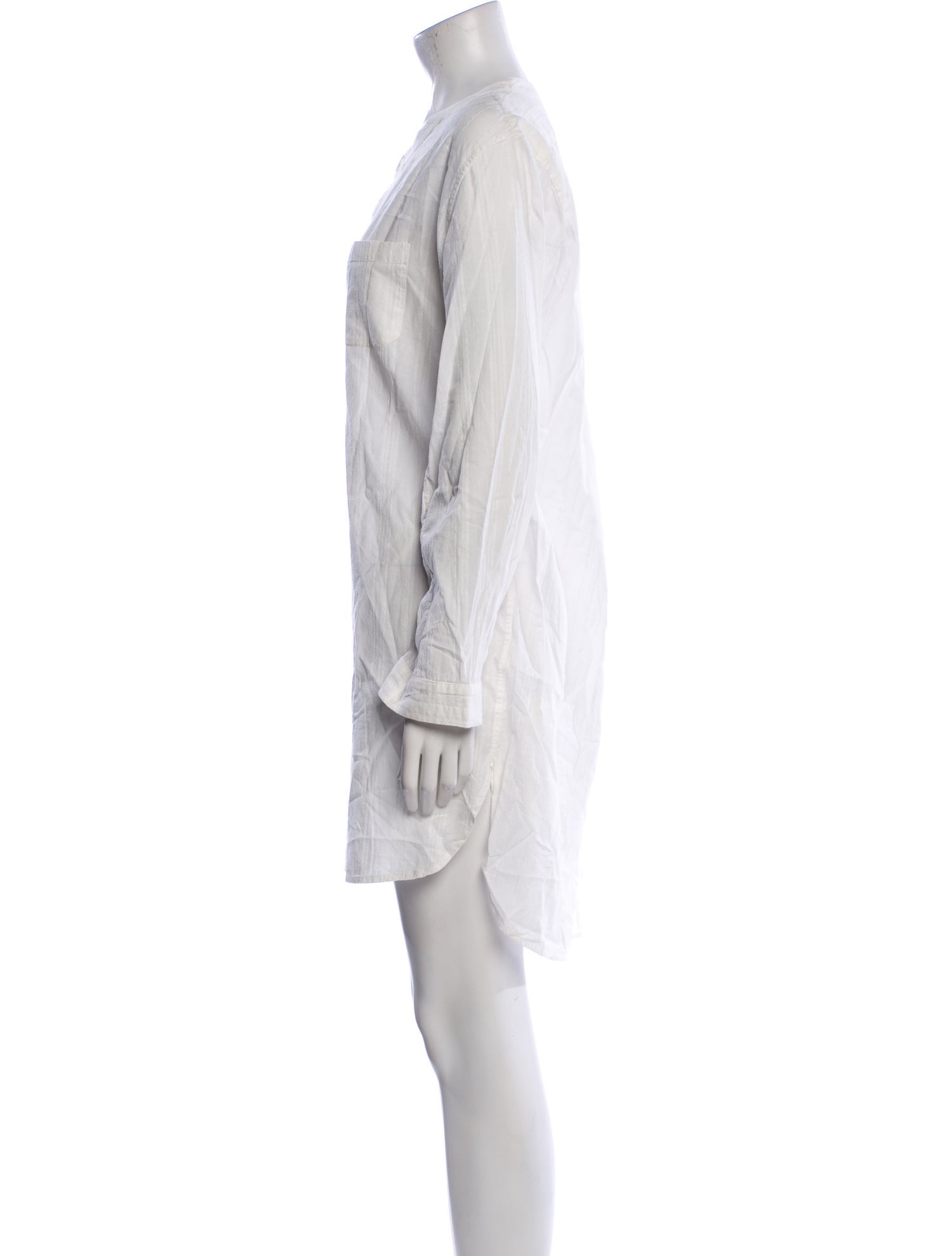 Nili Lotan Crew Neck Mini Dress