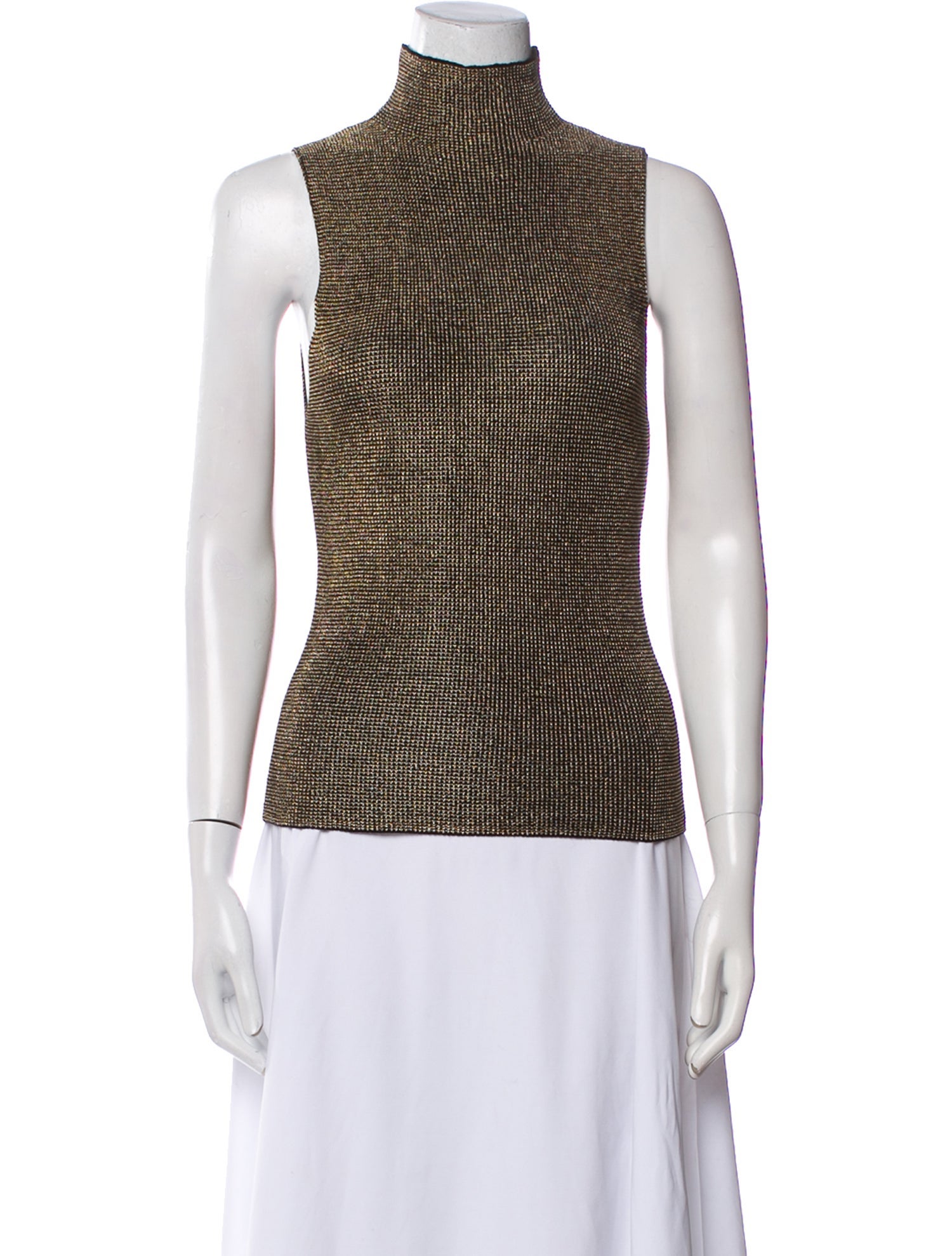 Nili Lotan Printed Turtleneck Top