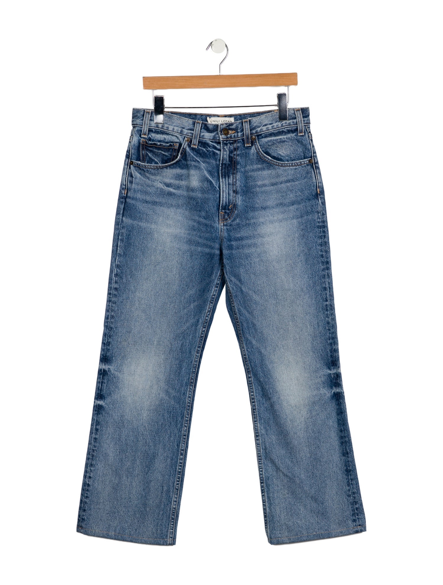 Nili Lotan High-Rise Wide Leg Jeans