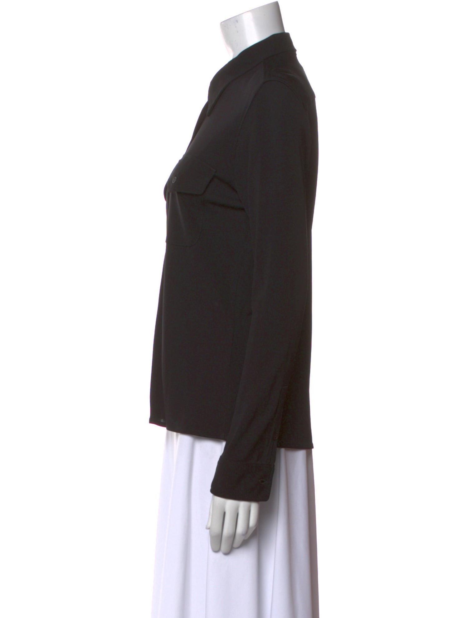 Nili Lotan Long Sleeve Button-Up Top