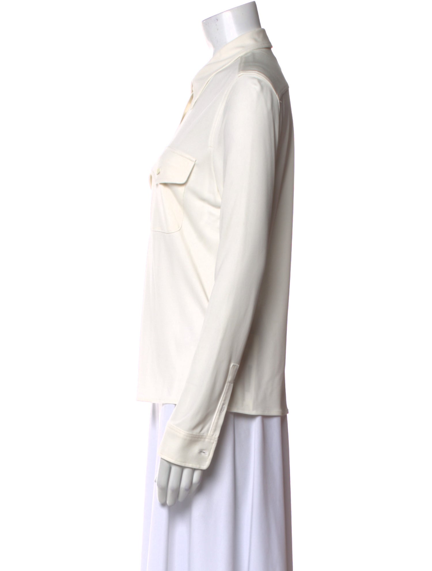 Nili Lotan Long Sleeve Button-Up Top