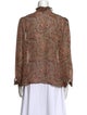 Nili Lotan Silk Paisley Print Blouse