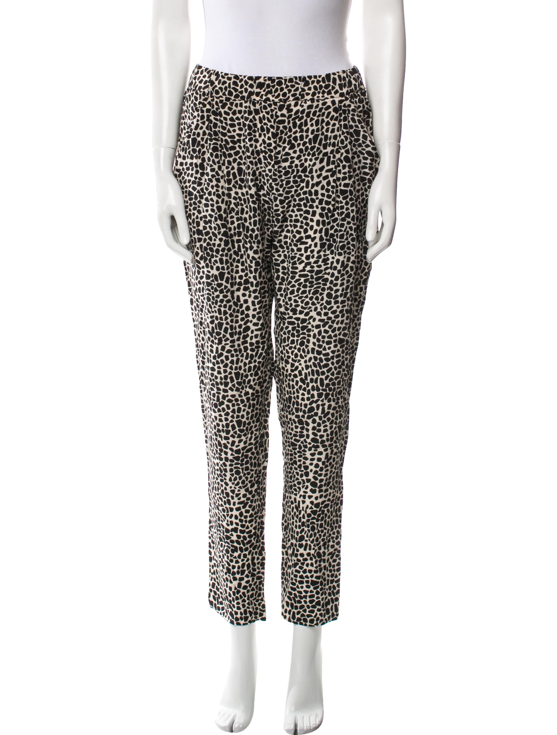 Nili Lotan Silk Skinny Leg Pants