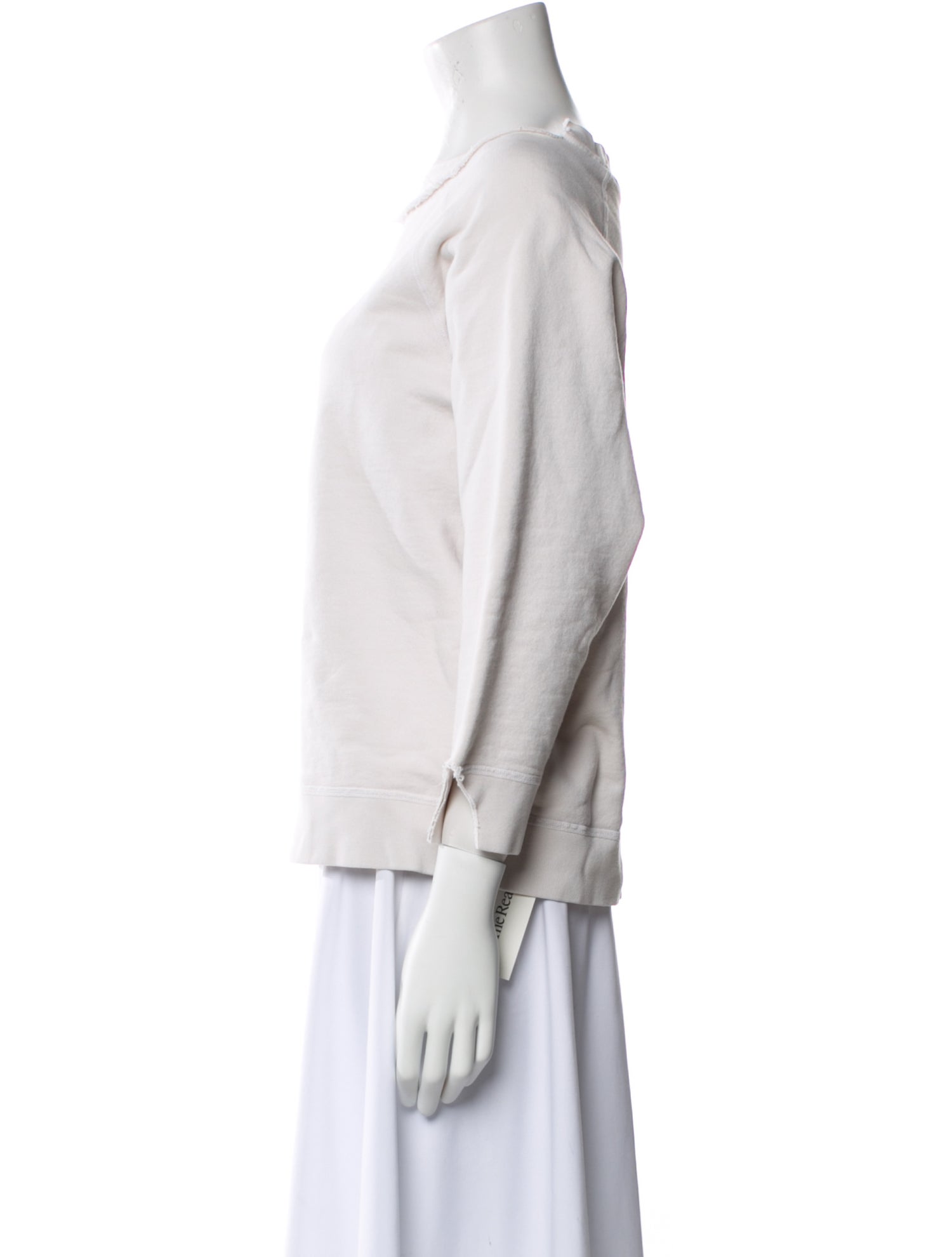 Nili Lotan Bateau Neckline Three-Quarter Sleeve Sweatshirt