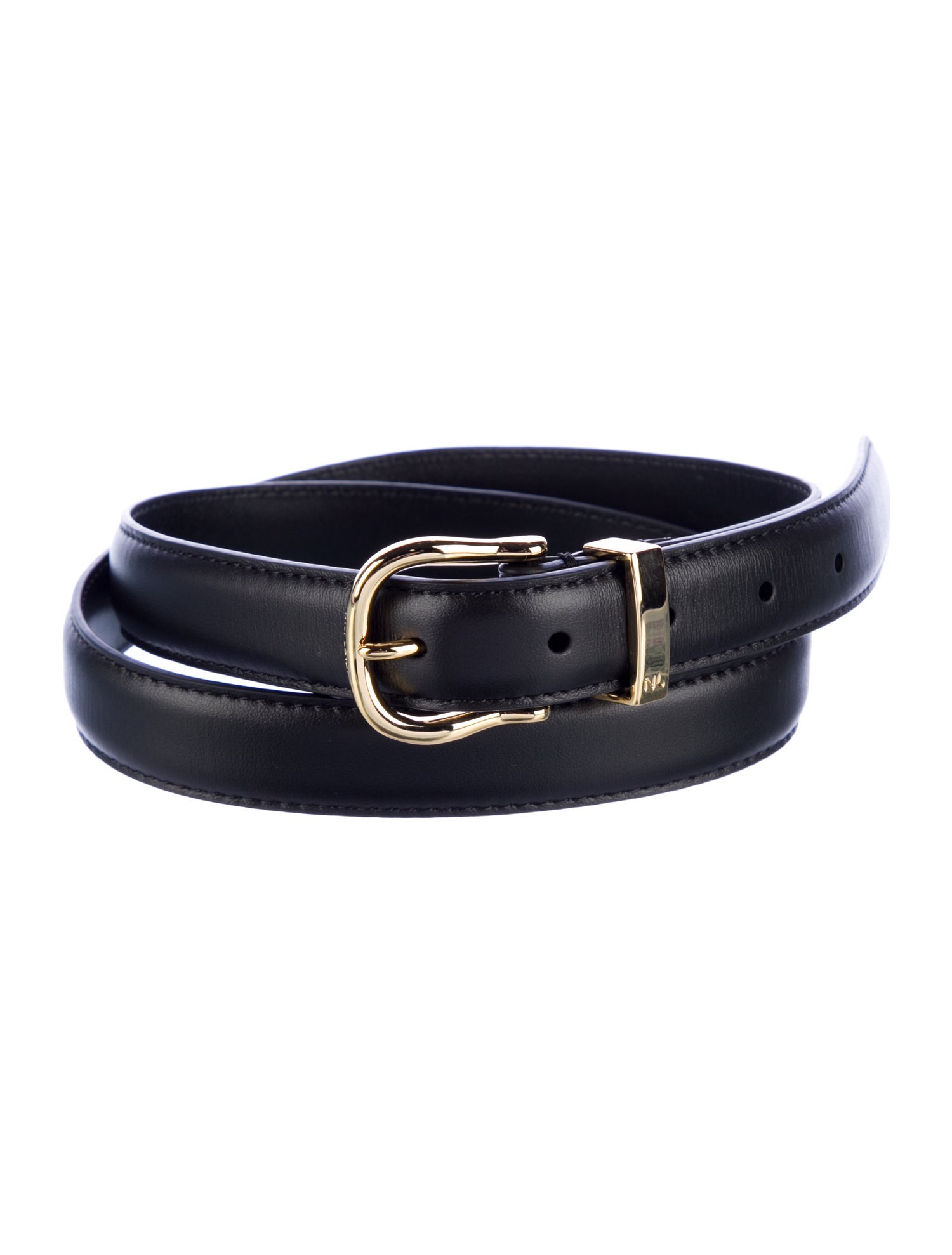 Nili Lotan Skinny Leather Belt