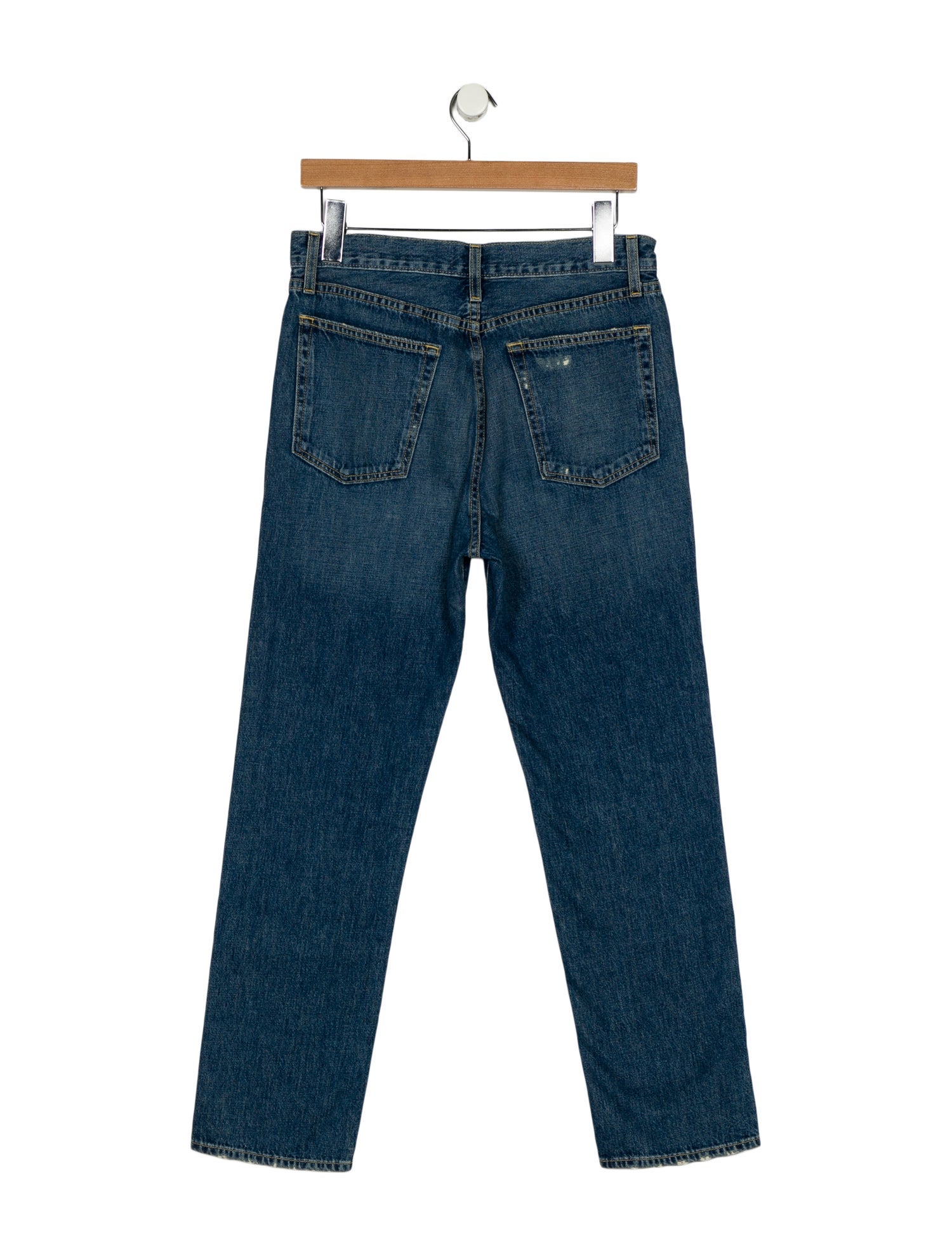 Nili Lotan Mid-Rise Straight Leg Jeans