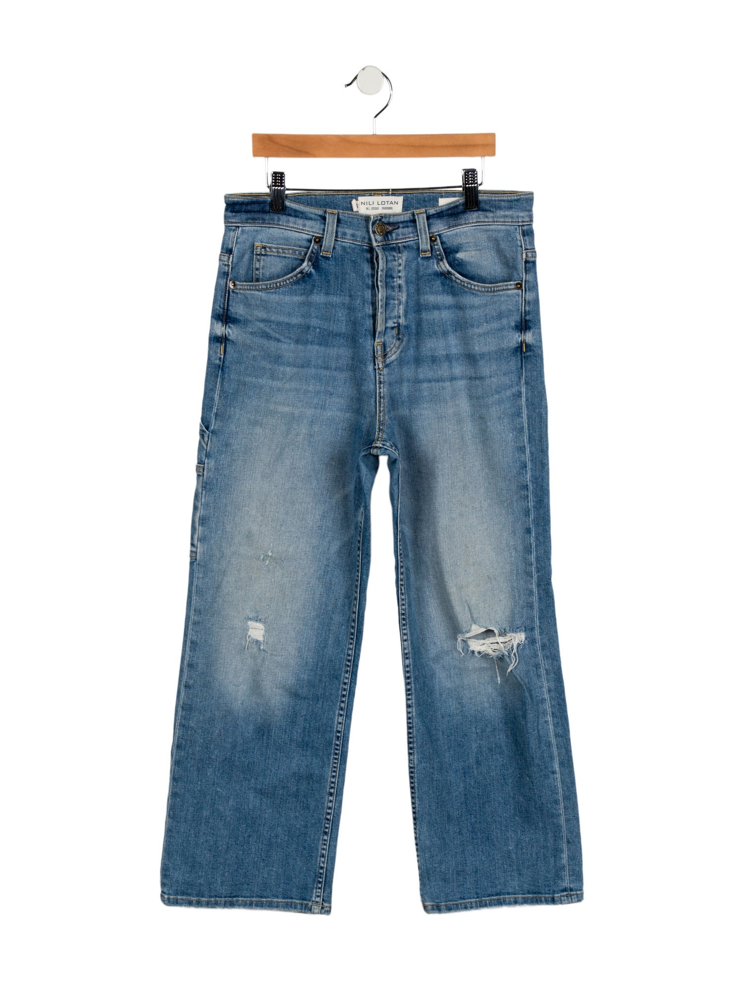 Nili Lotan High-Rise Wide Leg Jeans