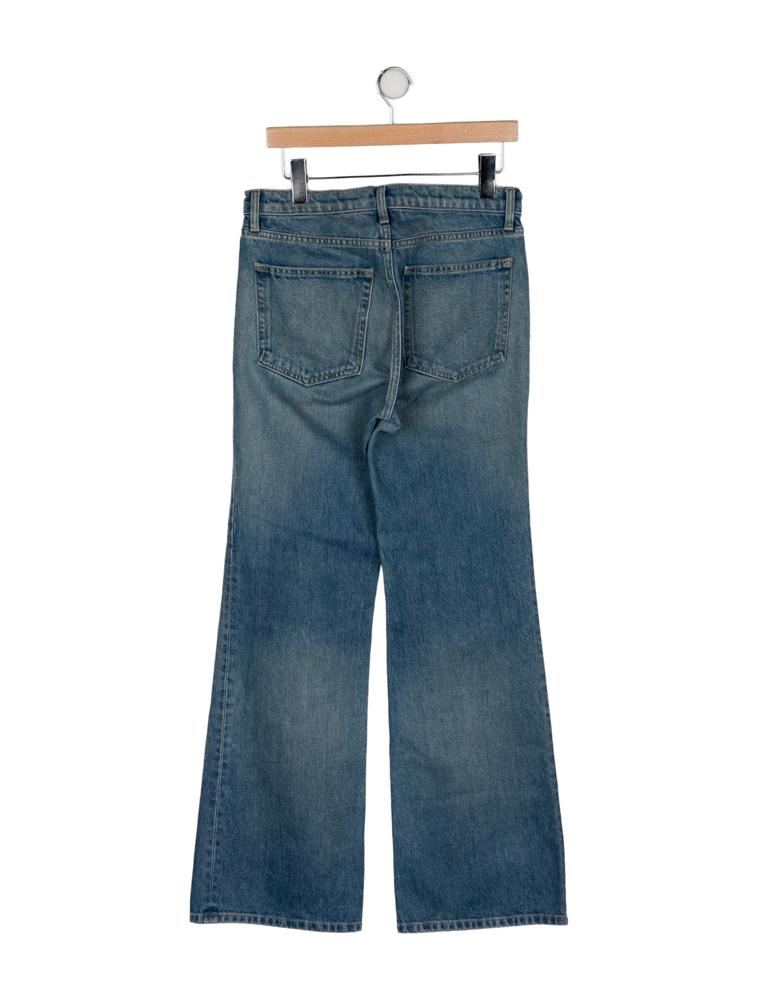 Nili Lotan Mid-Rise Wide Leg Jeans