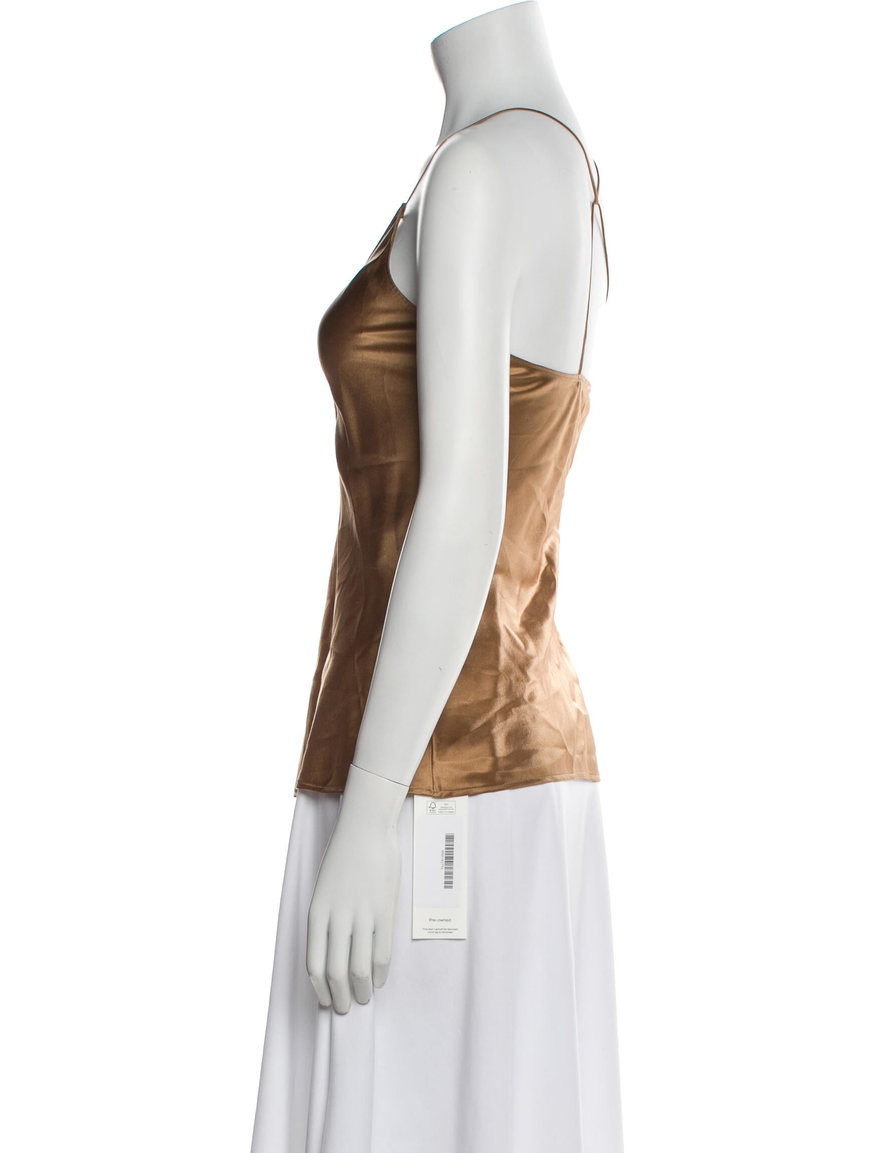 Nili Lotan Silk V-Neck Top