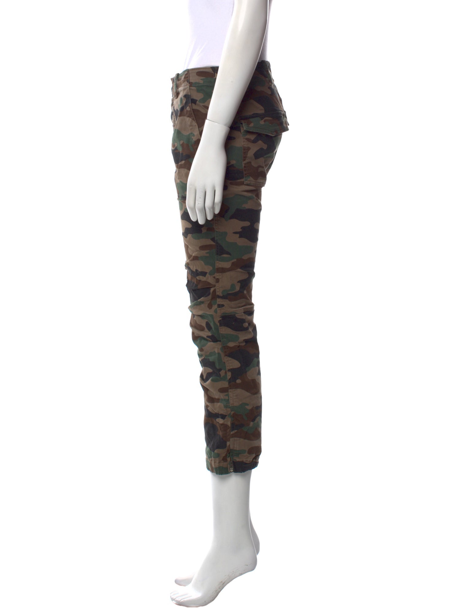 Nili Lotan Camouflage Print Skinny Leg Pants