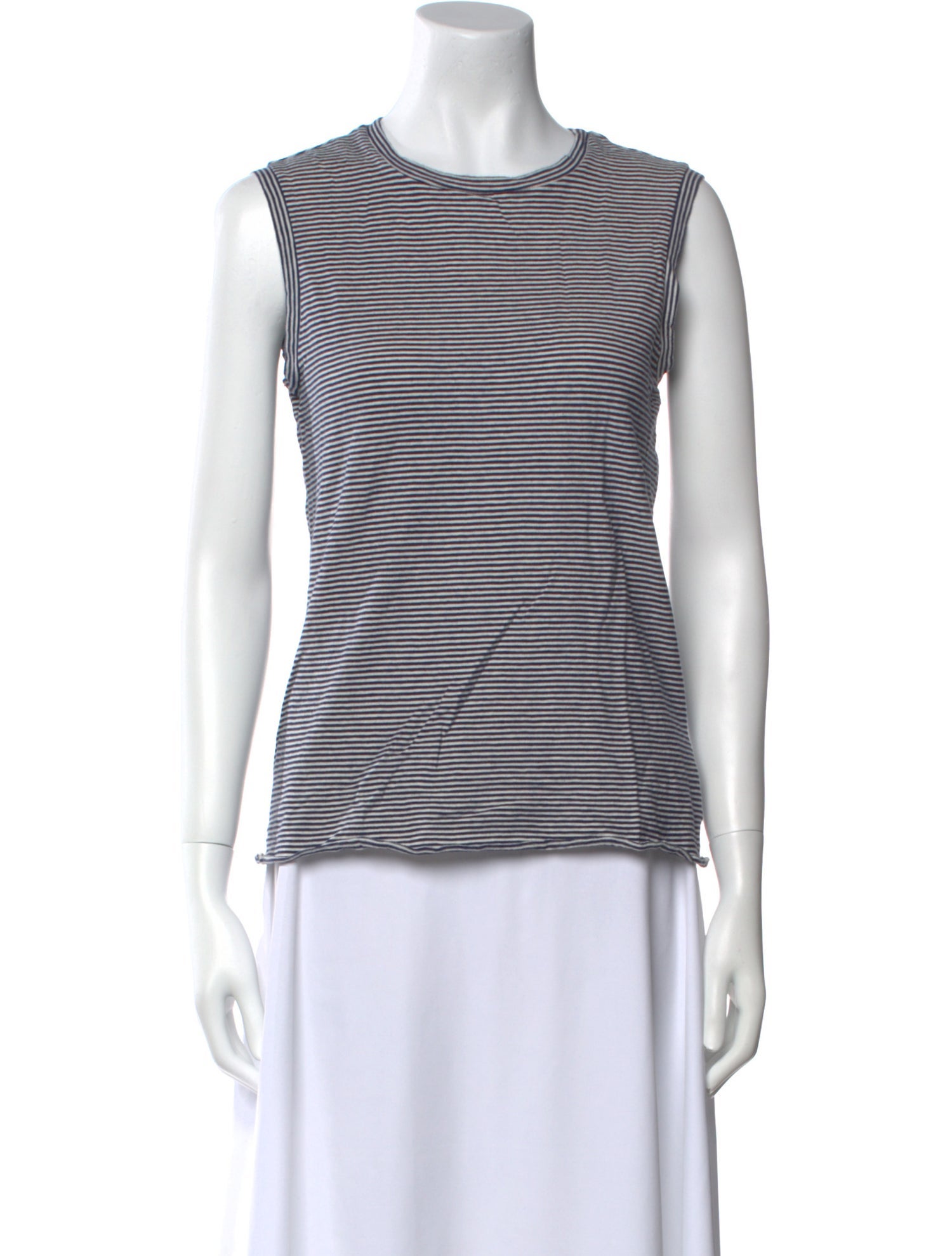 Nili Lotan Striped Crew Neck Top