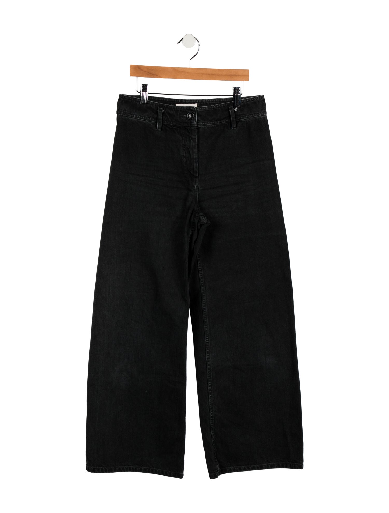 Nili Lotan Mid-Rise Wide Leg Jeans