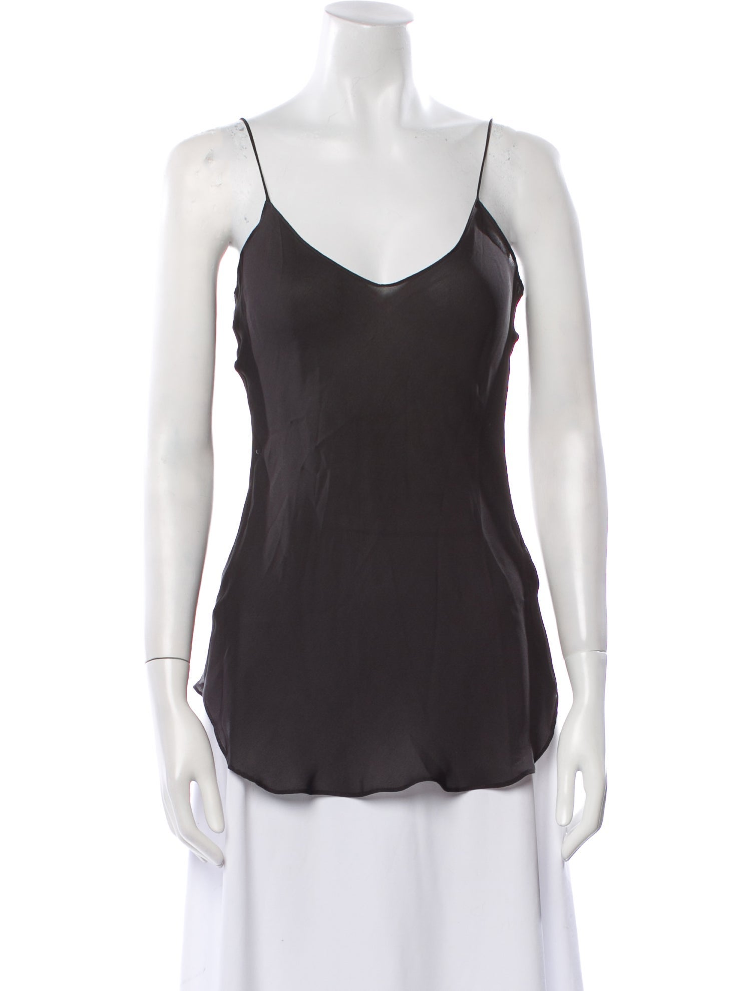 Nili Lotan Silk V-Neck Top