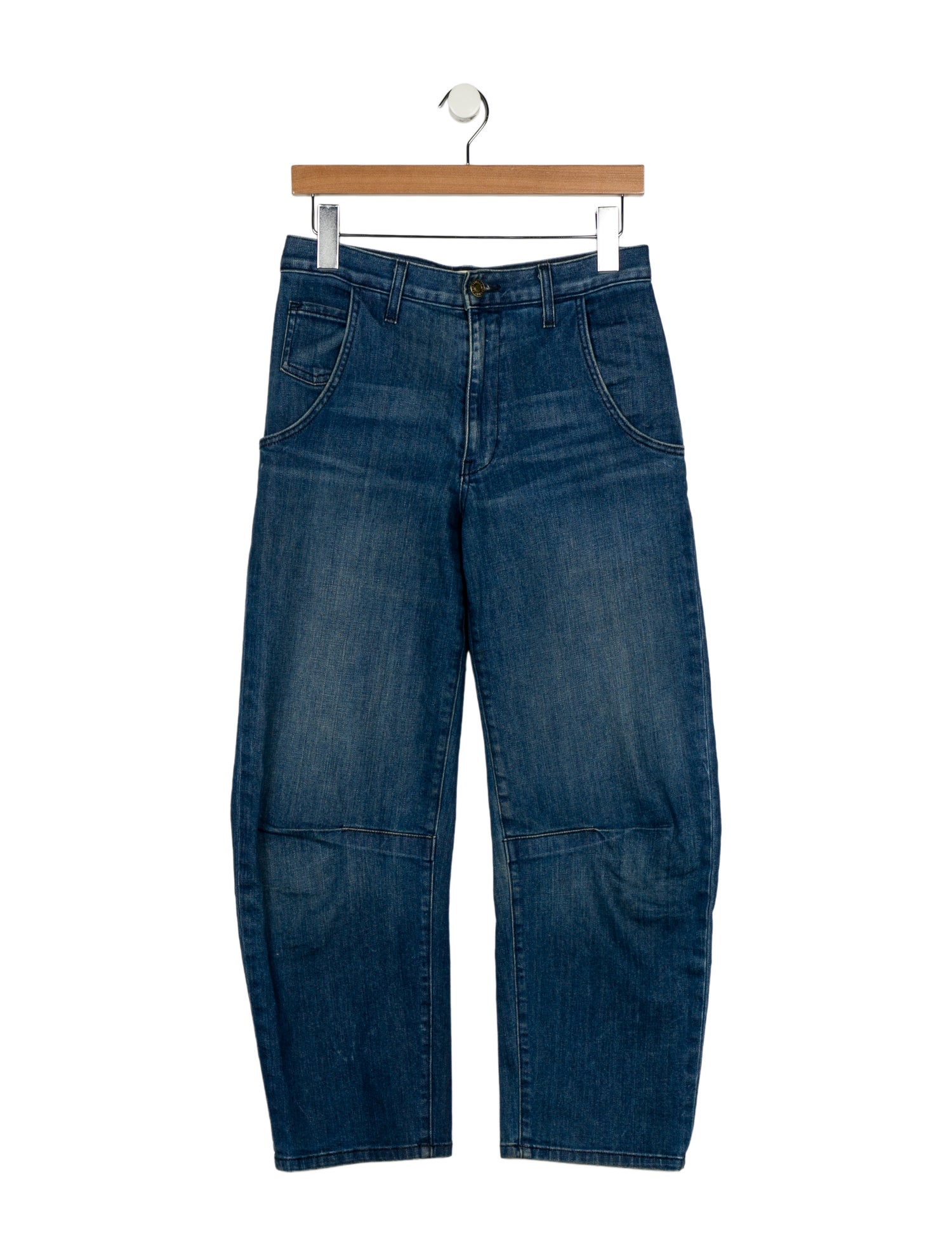 Nili Lotan Mid-Rise Straight Leg Jeans