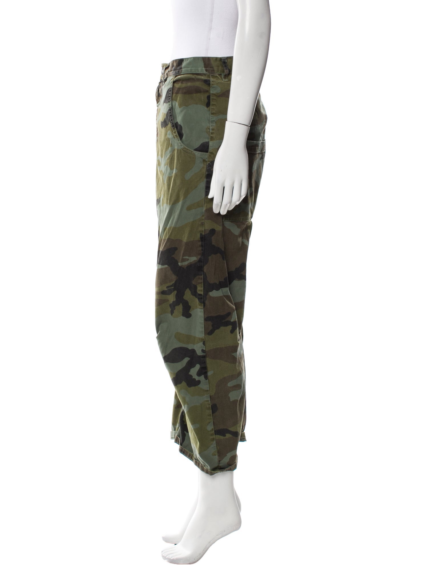 Nili Lotan Camouflage Print Straight Leg Pants