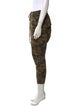 Nili Lotan Camouflage Print Skinny Leg Pants
