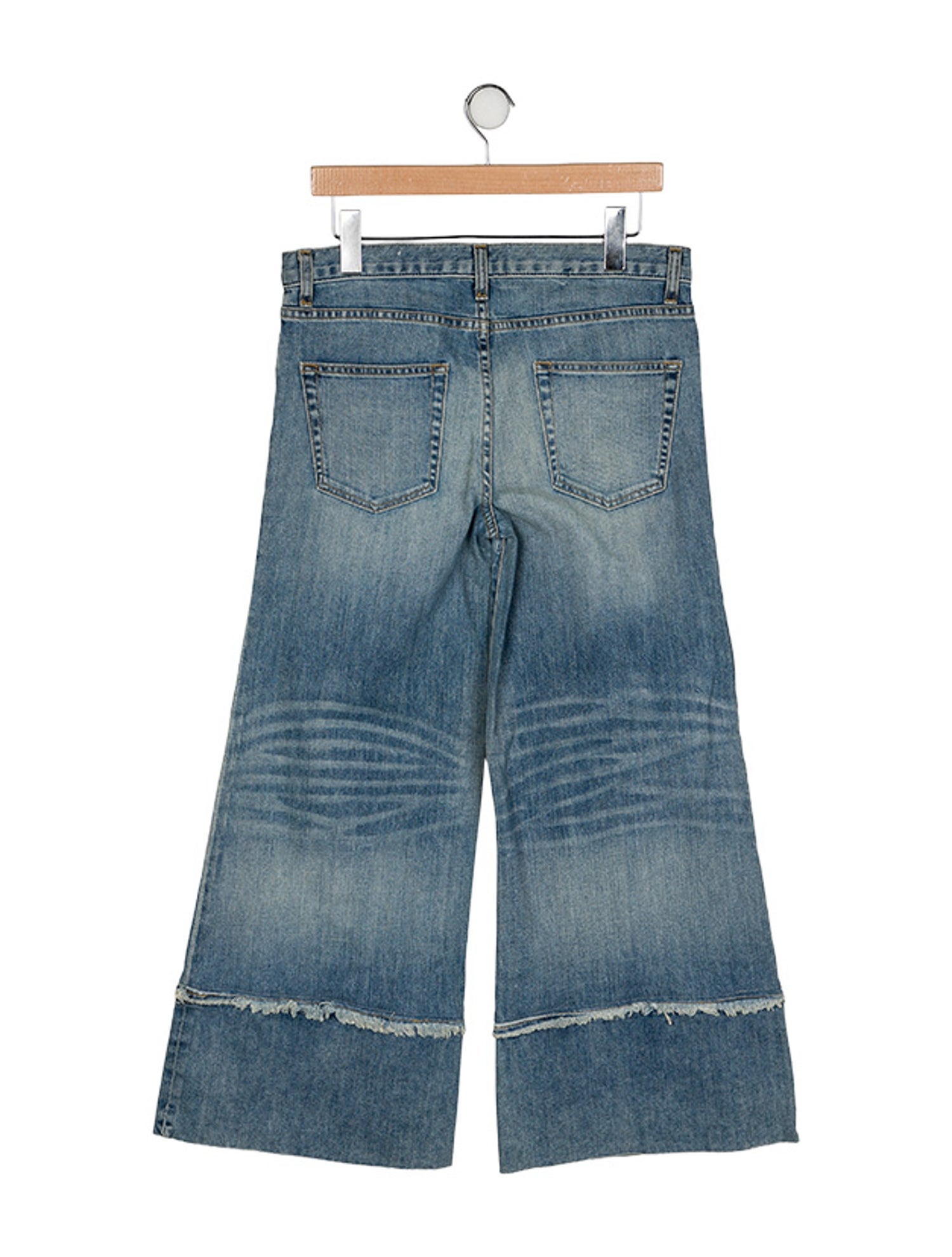 Nili Lotan Mid-Rise Wide Leg Jeans