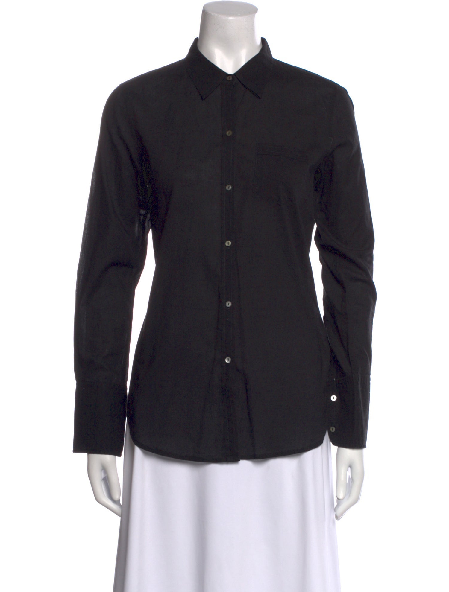 Nili Lotan Long Sleeve Button-Up Top