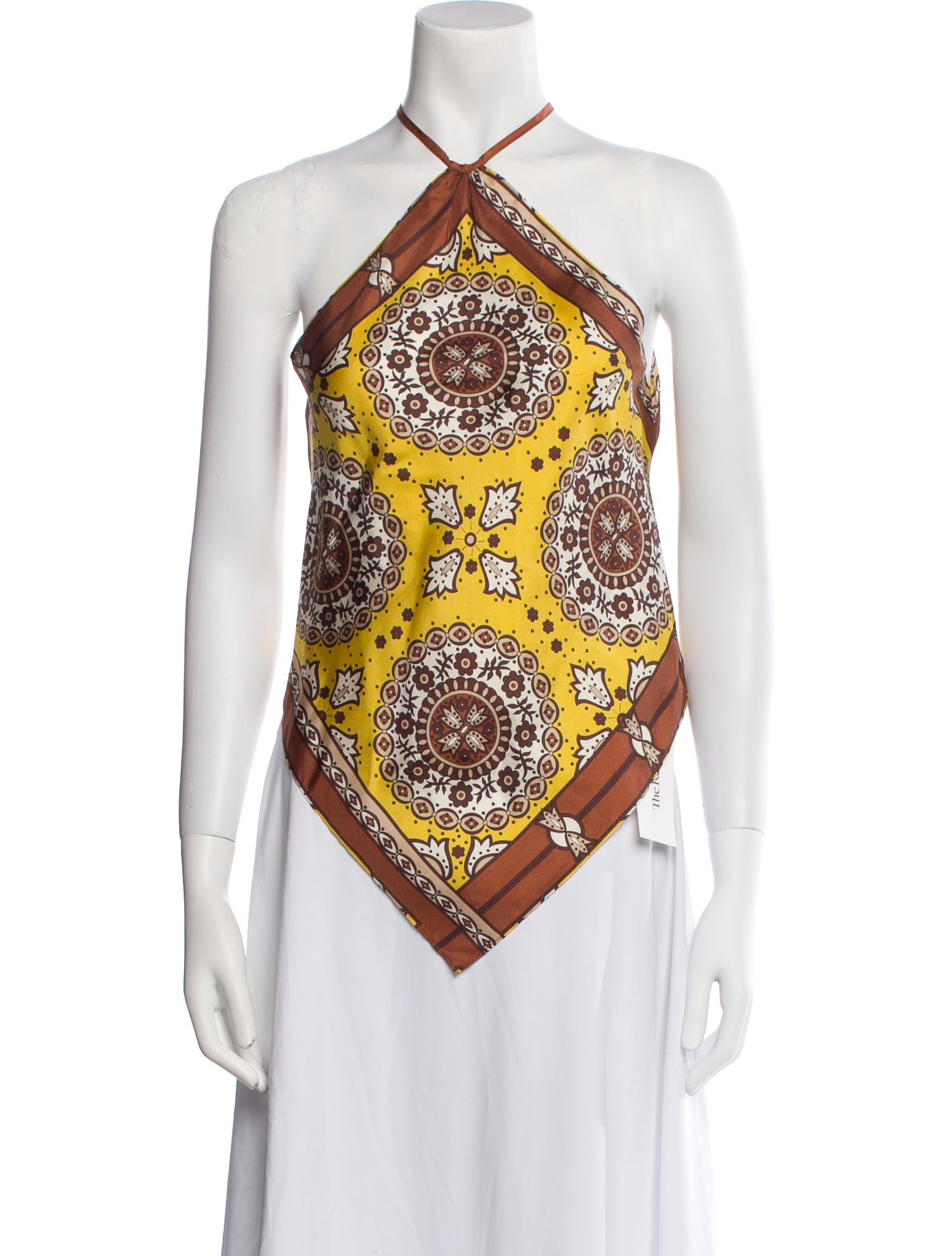 Nili Lotan Silk Paisley Print Top