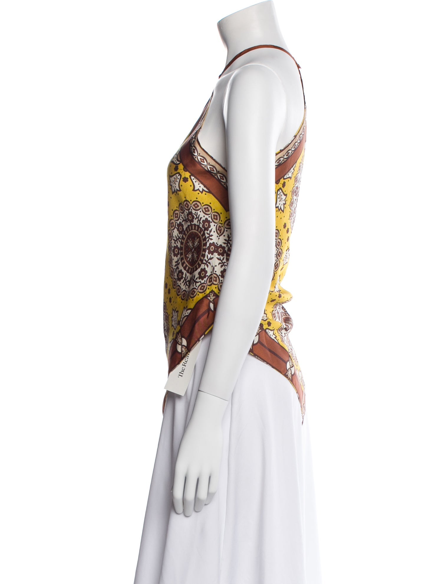 Nili Lotan Silk Paisley Print Top