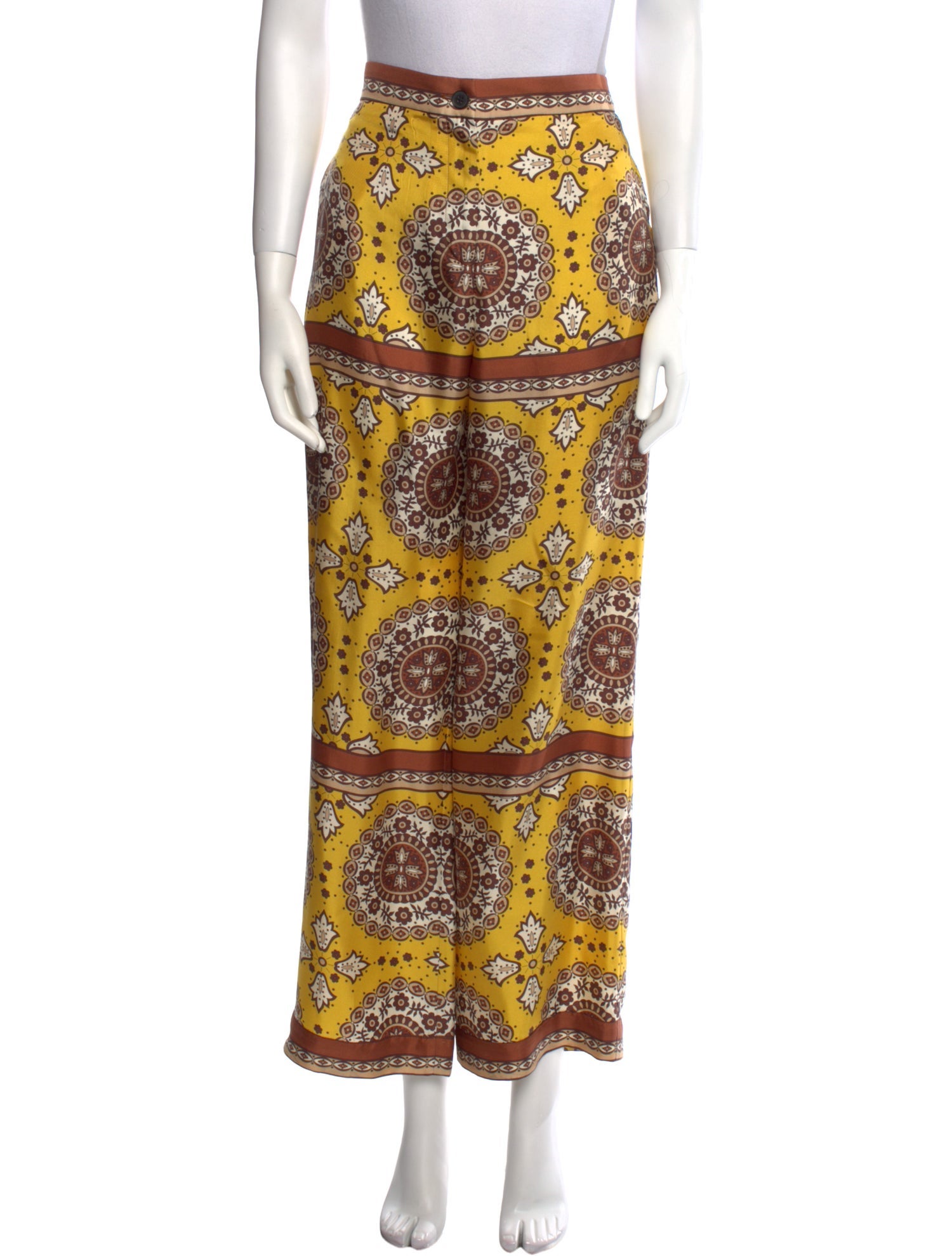 Nili Lotan Silk Wide Leg Pants