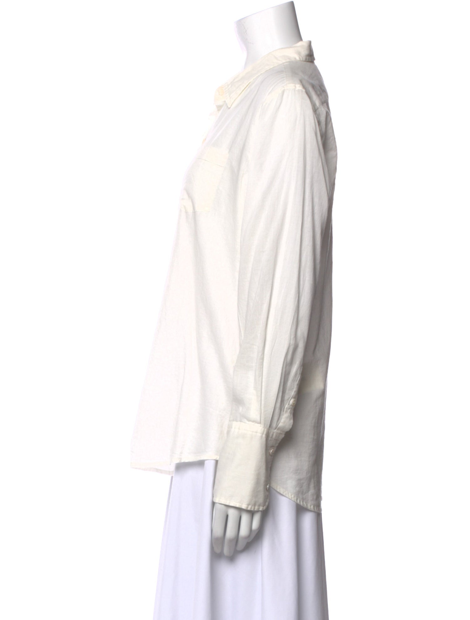 Nili Lotan Long Sleeve Button-Up Top