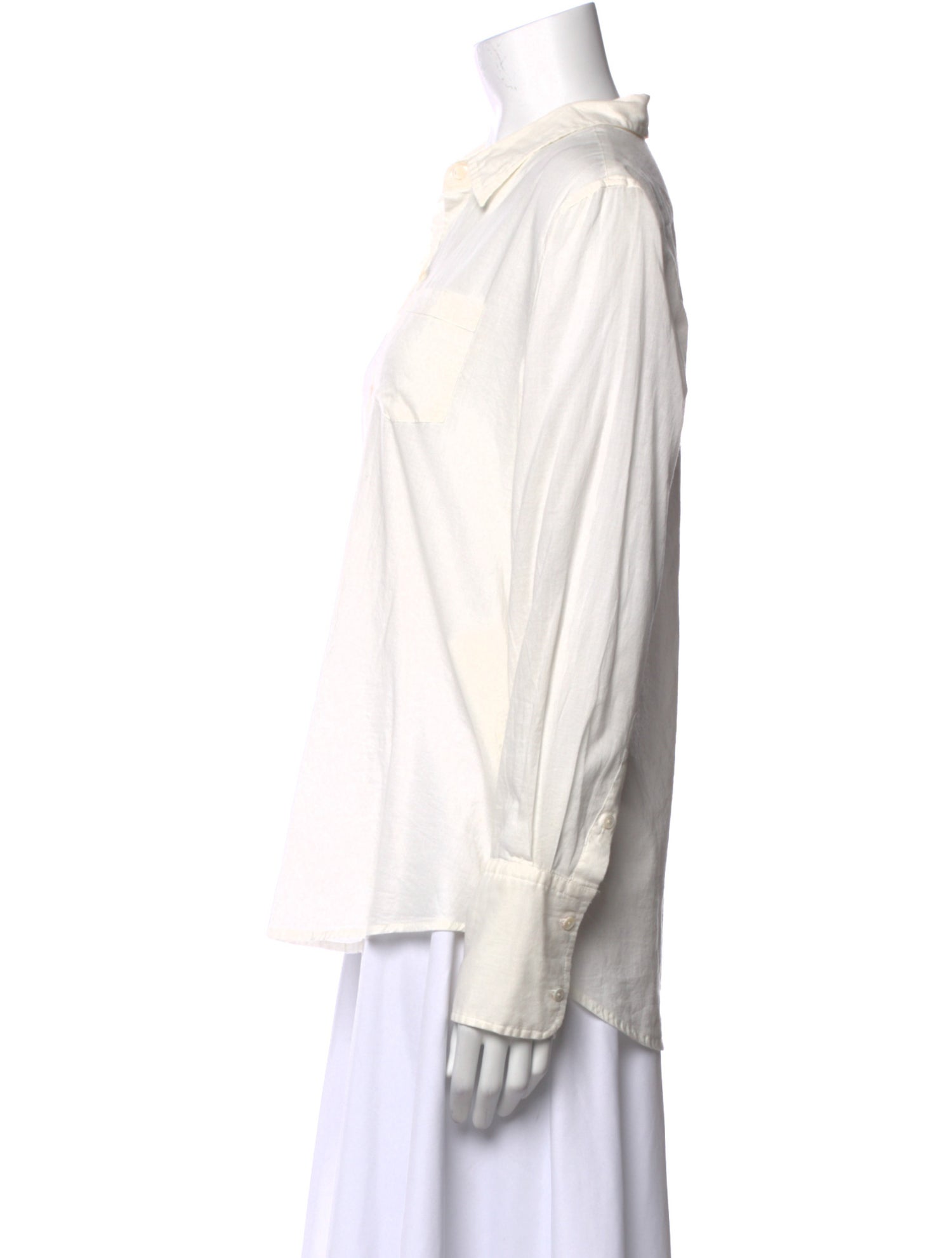 Nili Lotan Long Sleeve Button-Up Top