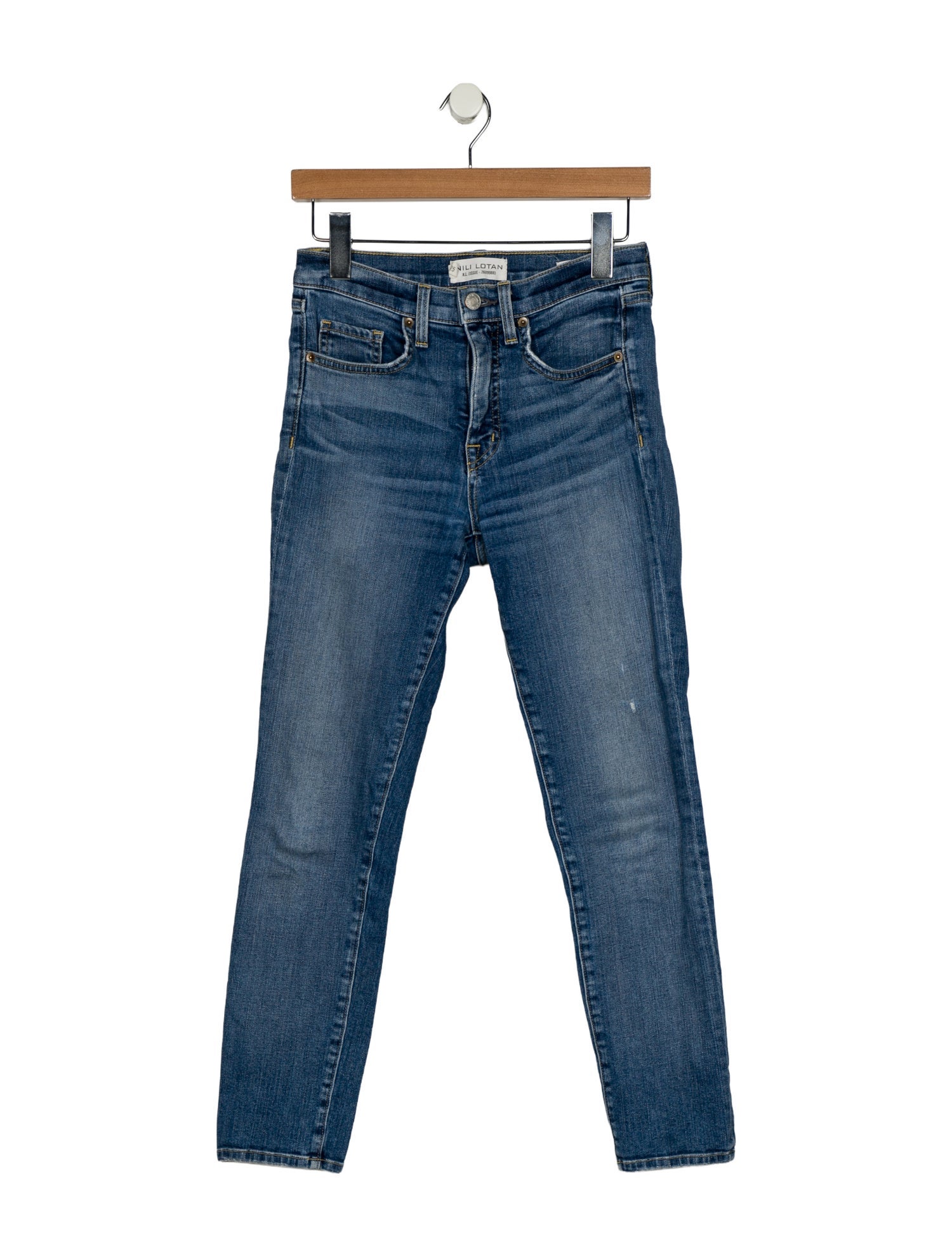 Nili Lotan Mid-Rise Skinny Leg Jeans