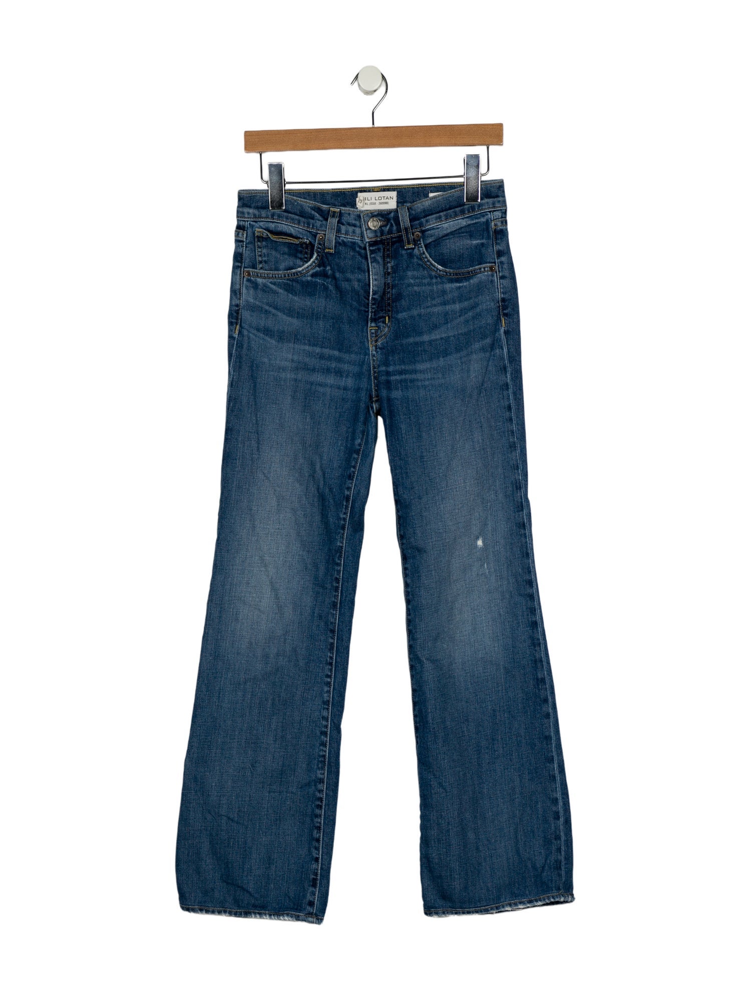 Nili Lotan Mid-Rise Wide Leg Jeans