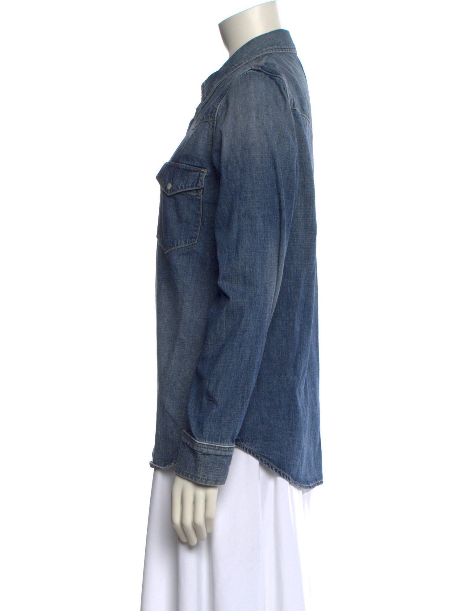 Nili Lotan Long Sleeve Button-Up Top