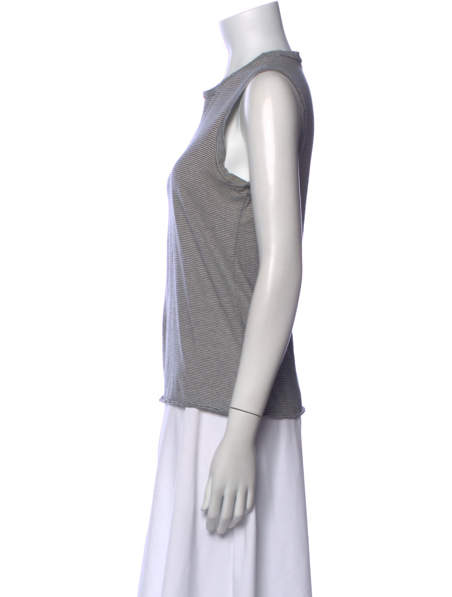 Nili Lotan Striped Crew Neck Top