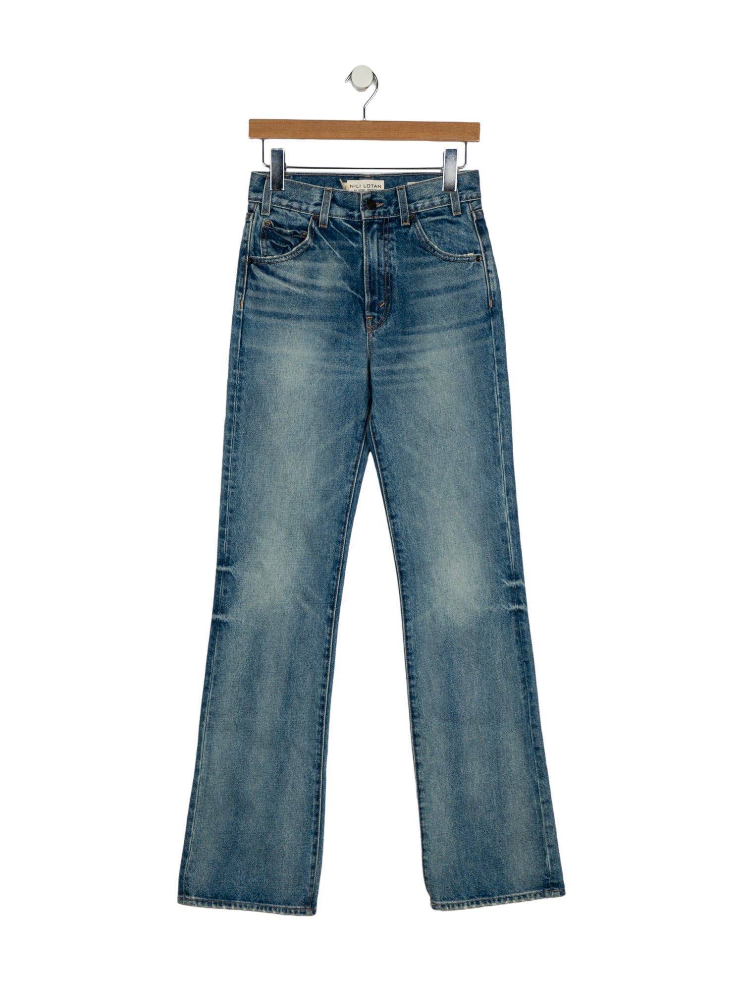 Nili Lotan High-Rise Wide Leg Jeans