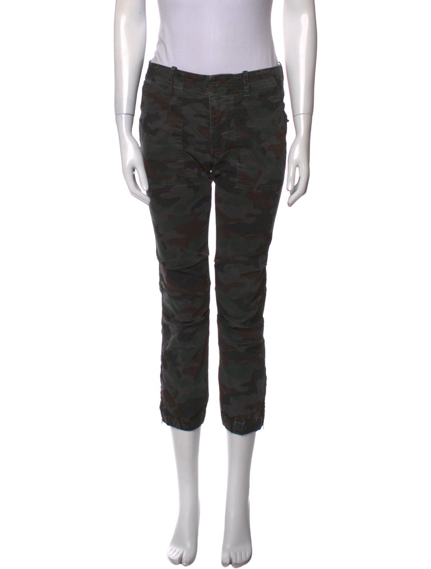 Nili Lotan Camouflage Print Straight Leg Pants