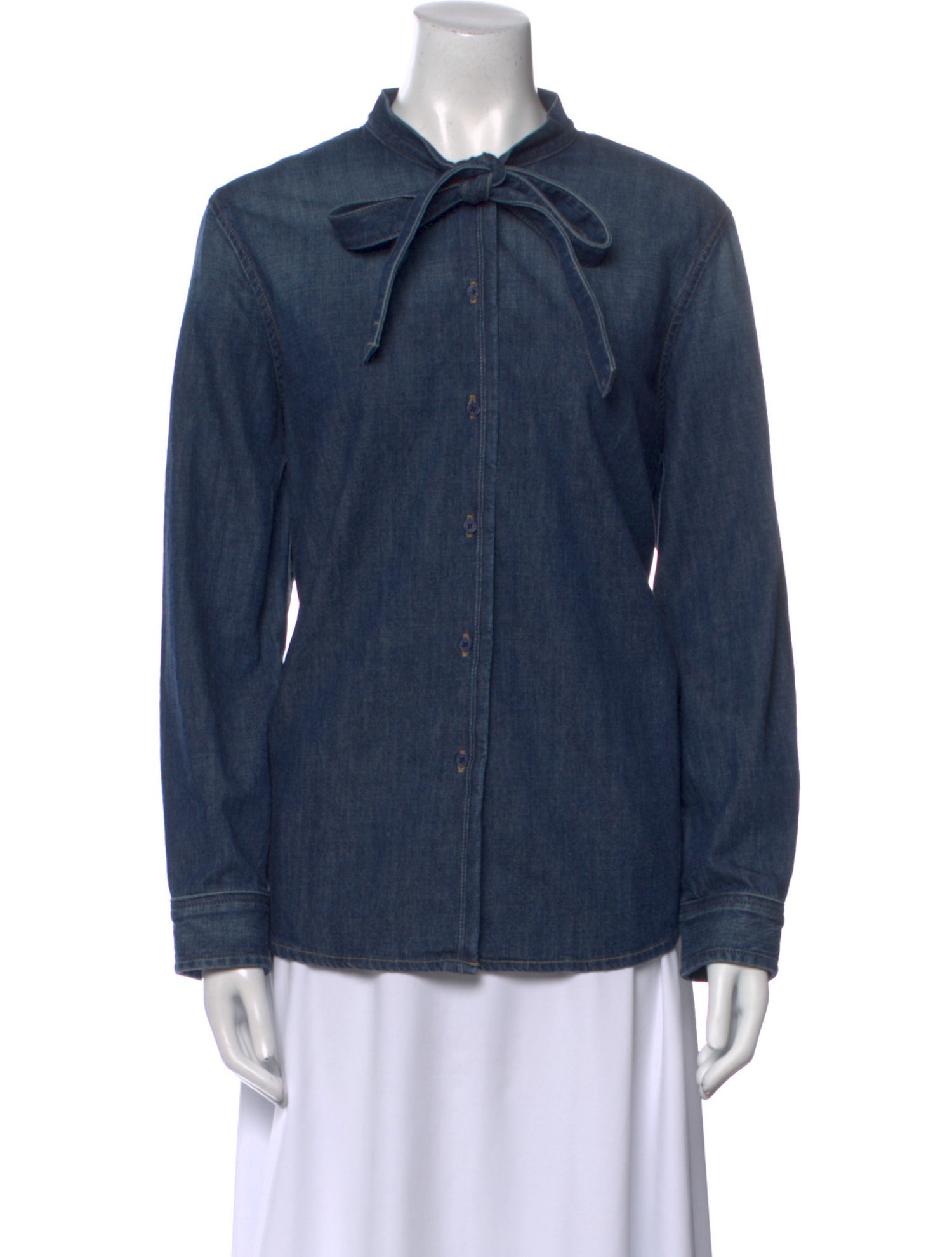 Nili Lotan Long Sleeve Button-Up Top