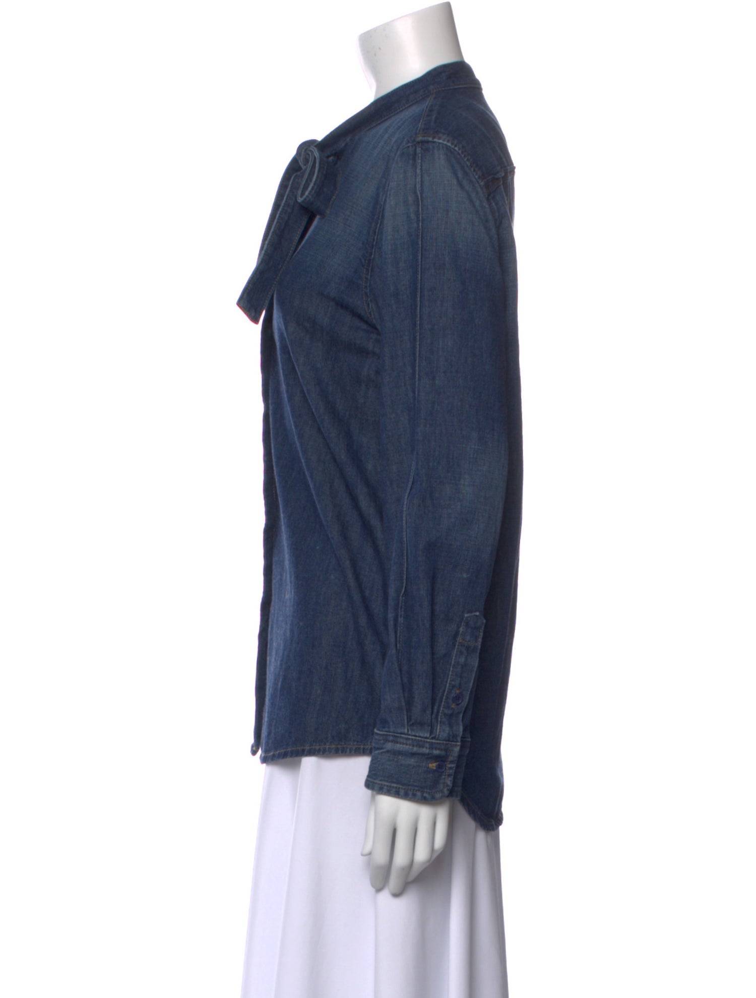 Nili Lotan Long Sleeve Button-Up Top