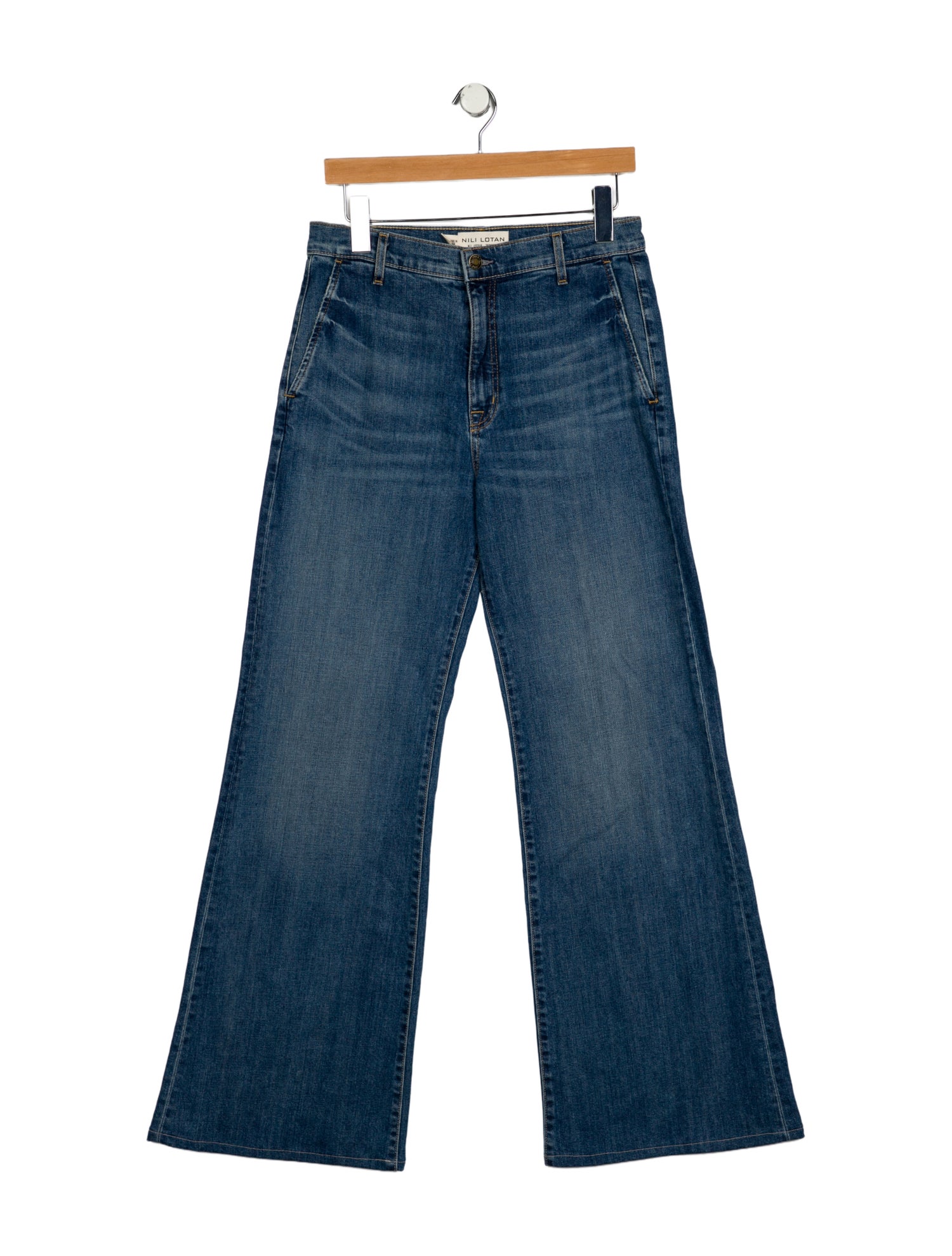 Nili Lotan High-Rise Wide Leg Jeans