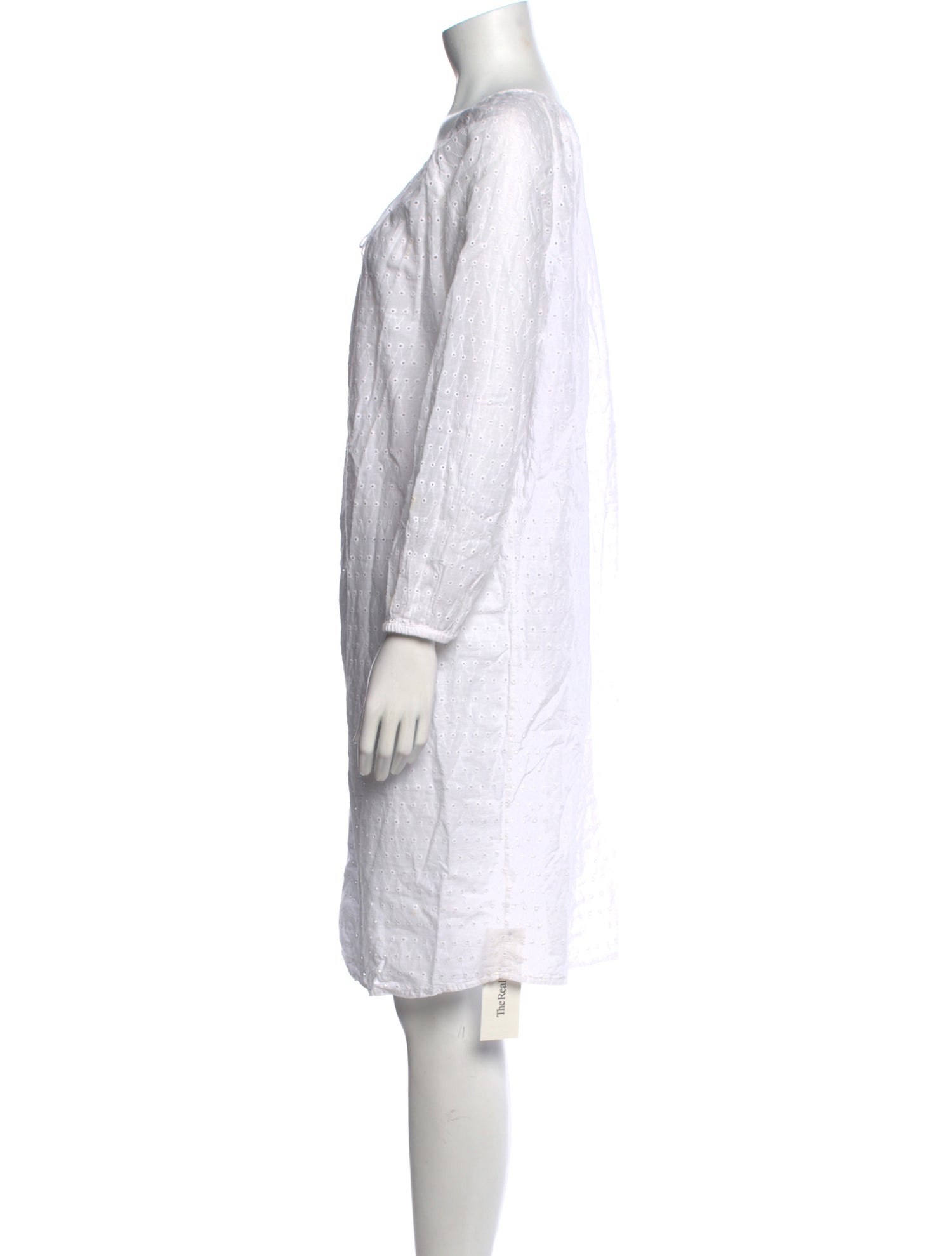 Nili Lotan V-Neck Knee-Length Dress