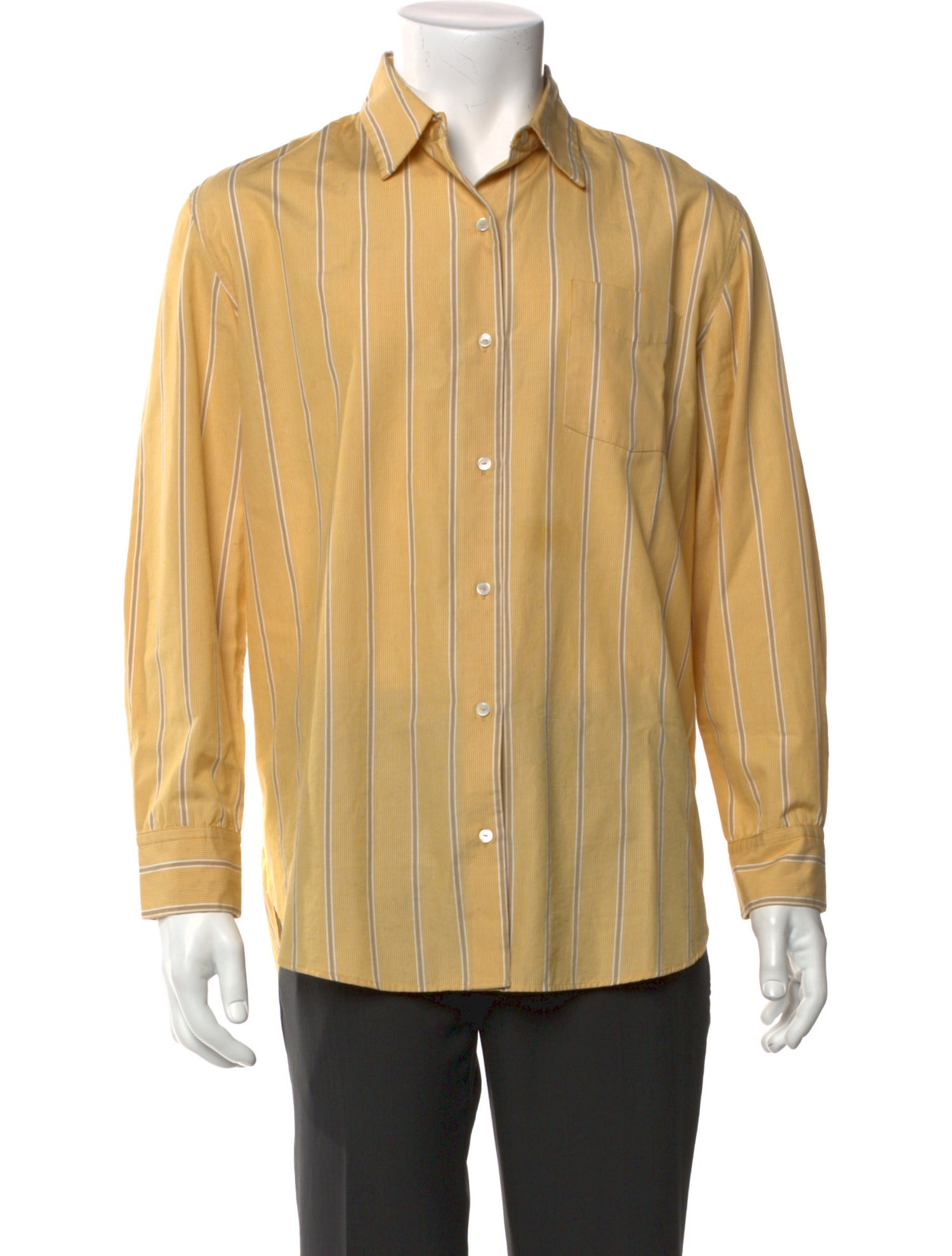 Nili Lotan Striped Long Sleeve Western Shirt