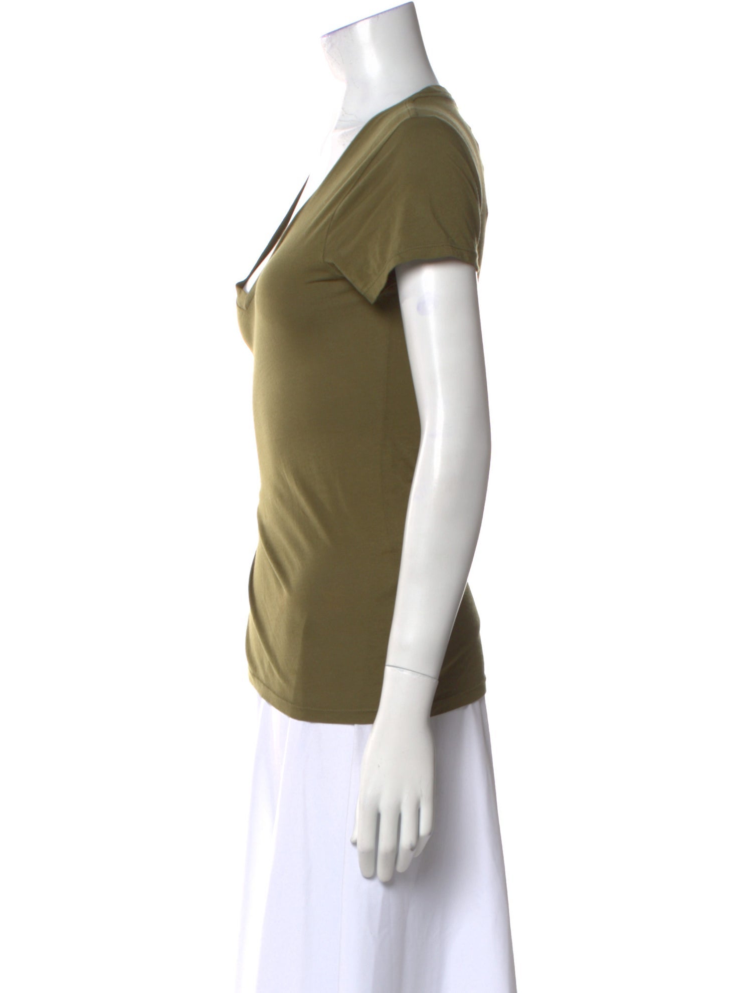 Nili Lotan Scoop Neck Short Sleeve T-Shirt