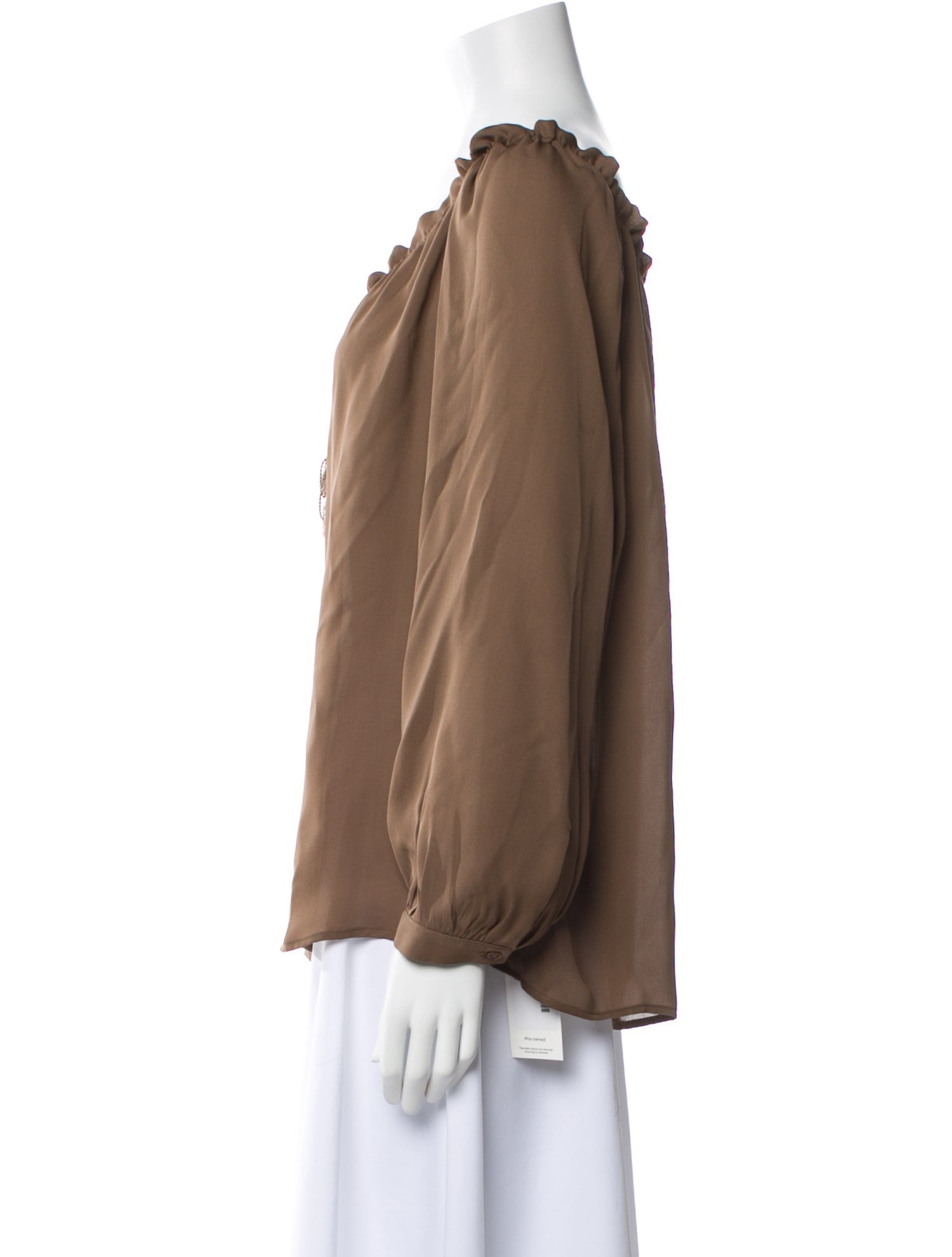 Nili Lotan Silk V-Neck Blouse