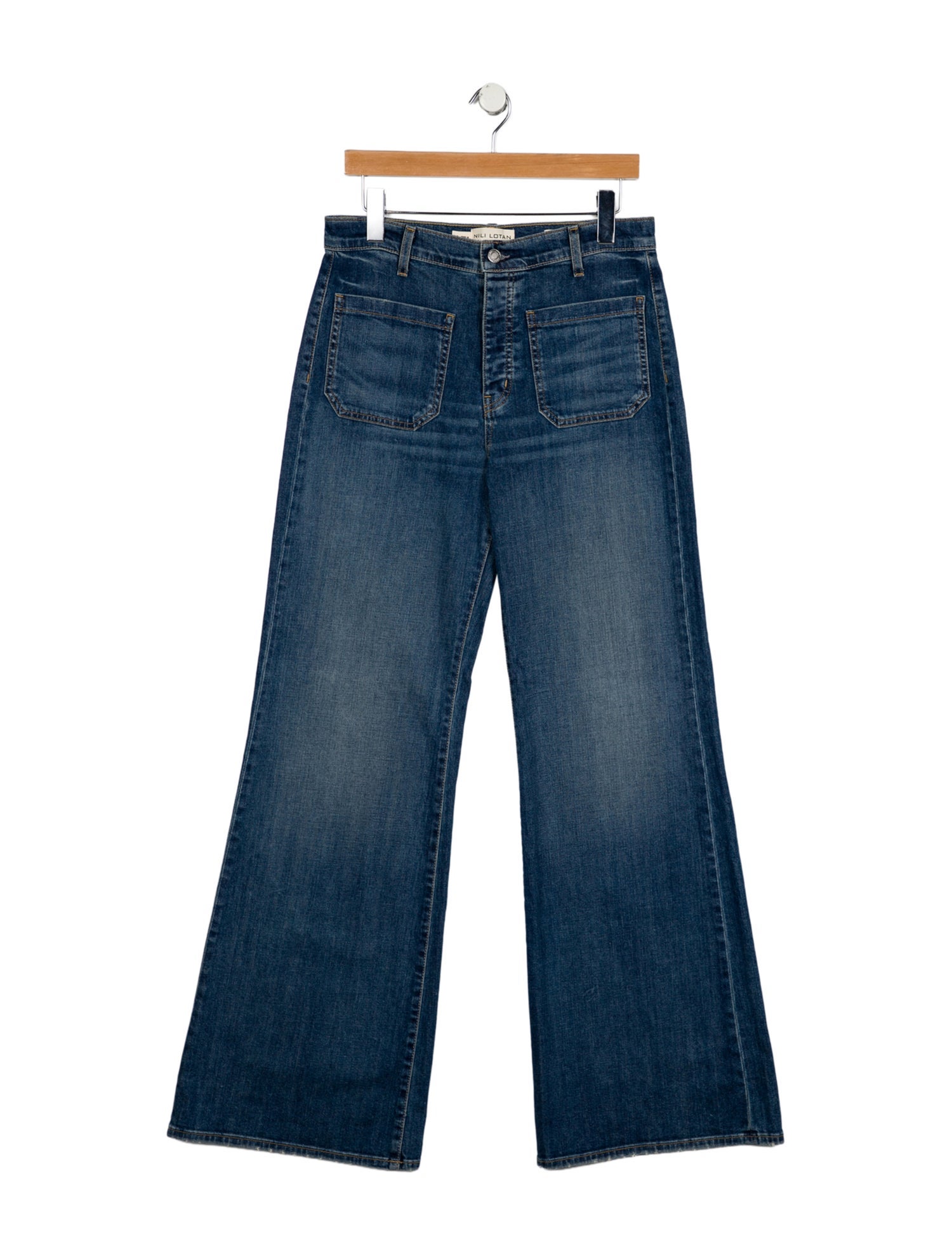 Nili Lotan High-Rise Wide Leg Jeans