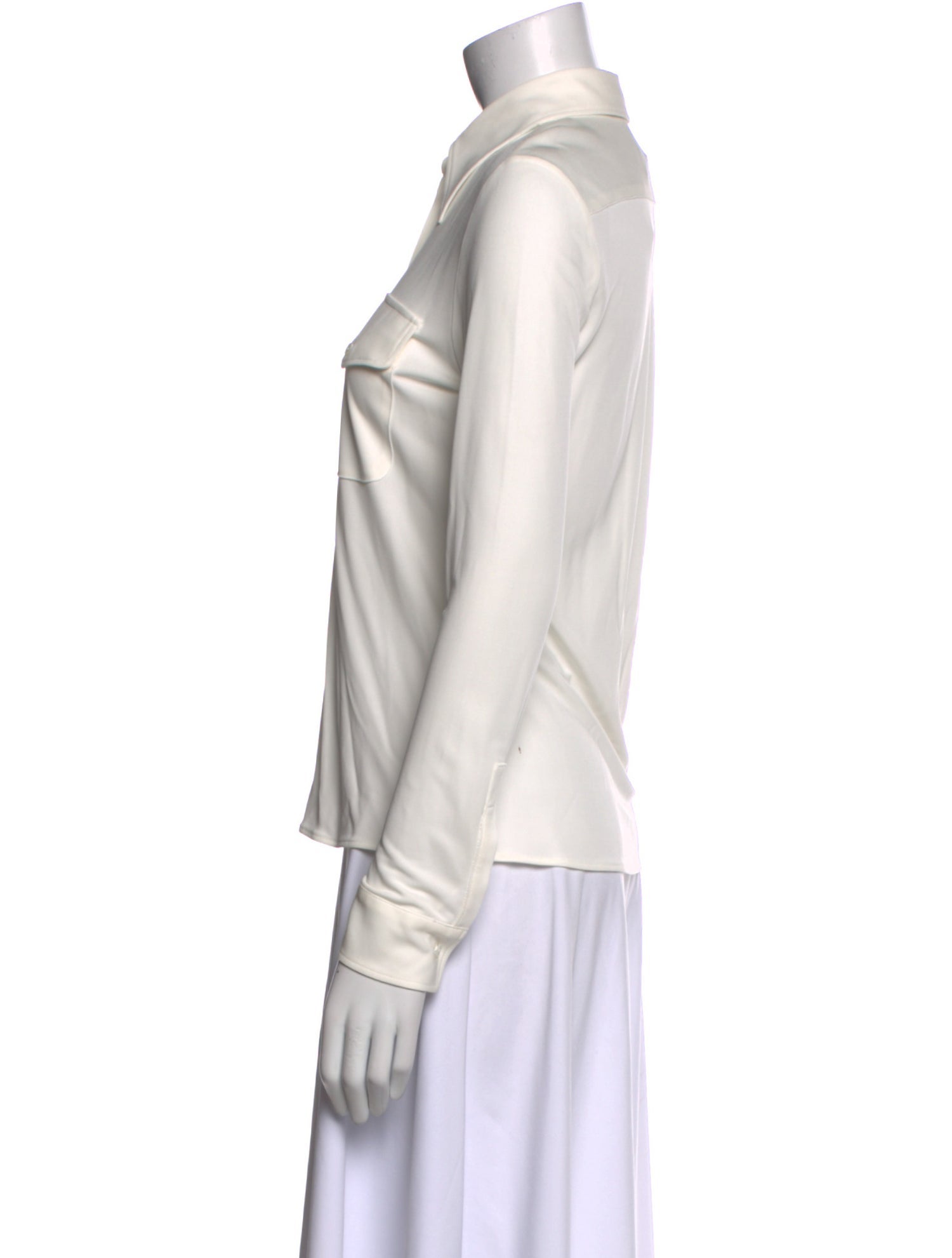 Nili Lotan Long Sleeve Button-Up Top