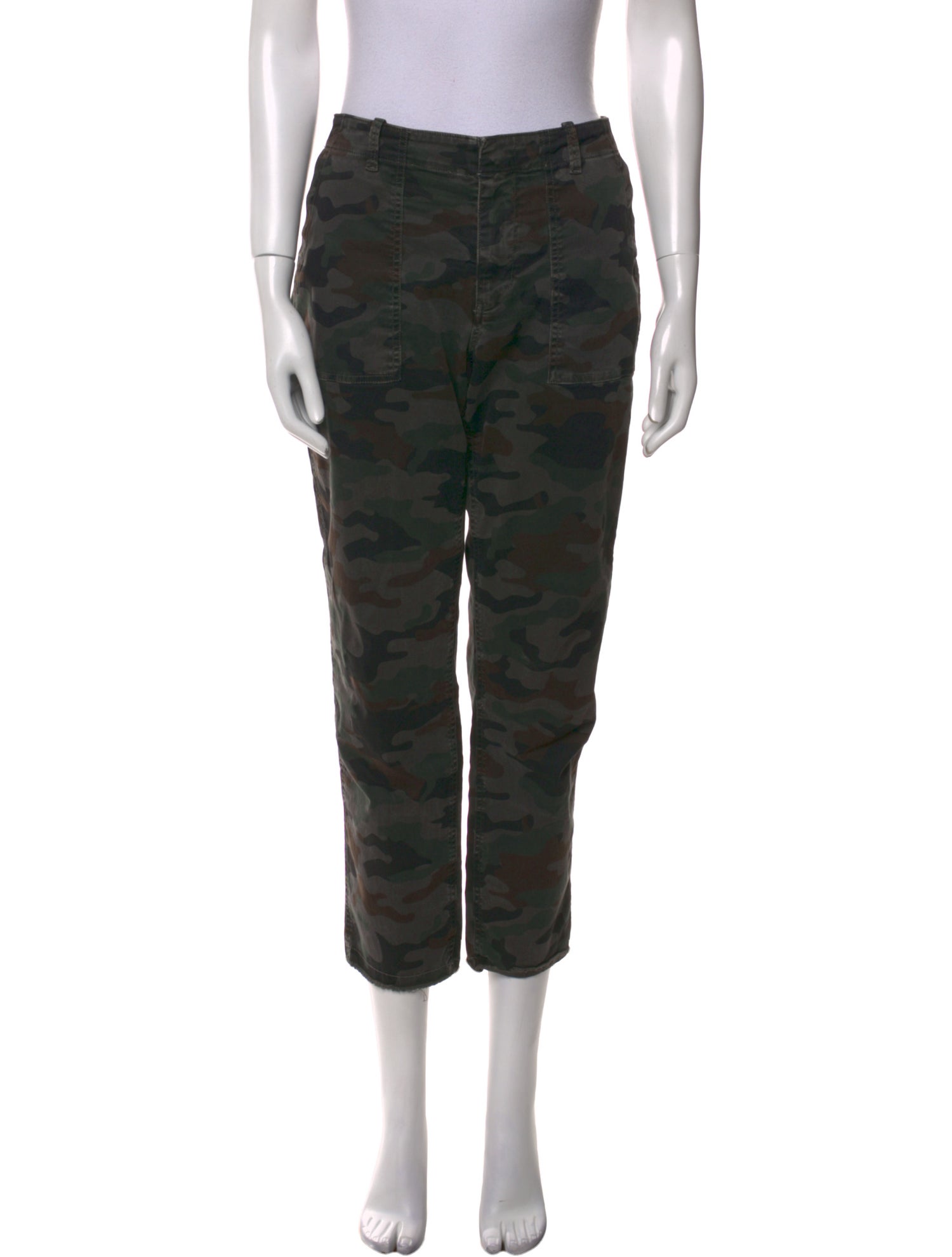 Nili Lotan Camouflage Print Straight Leg Pants