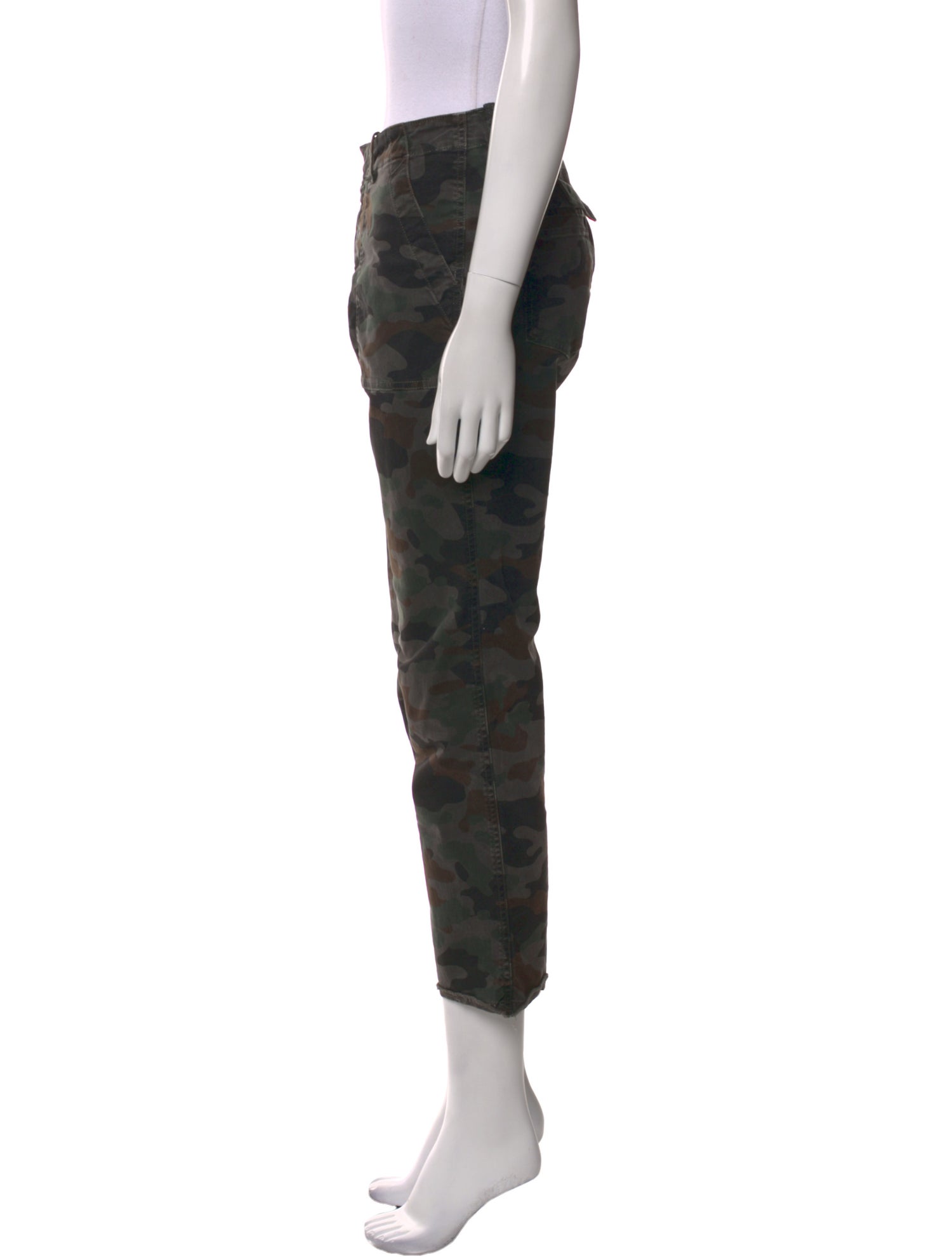 Nili Lotan Camouflage Print Straight Leg Pants