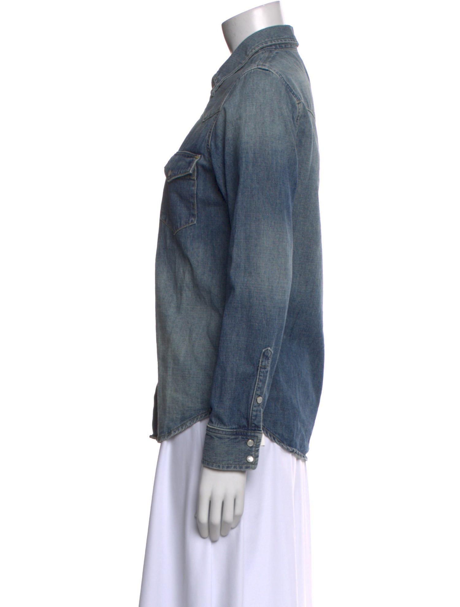 Nili Lotan Long Sleeve Button-Up Top