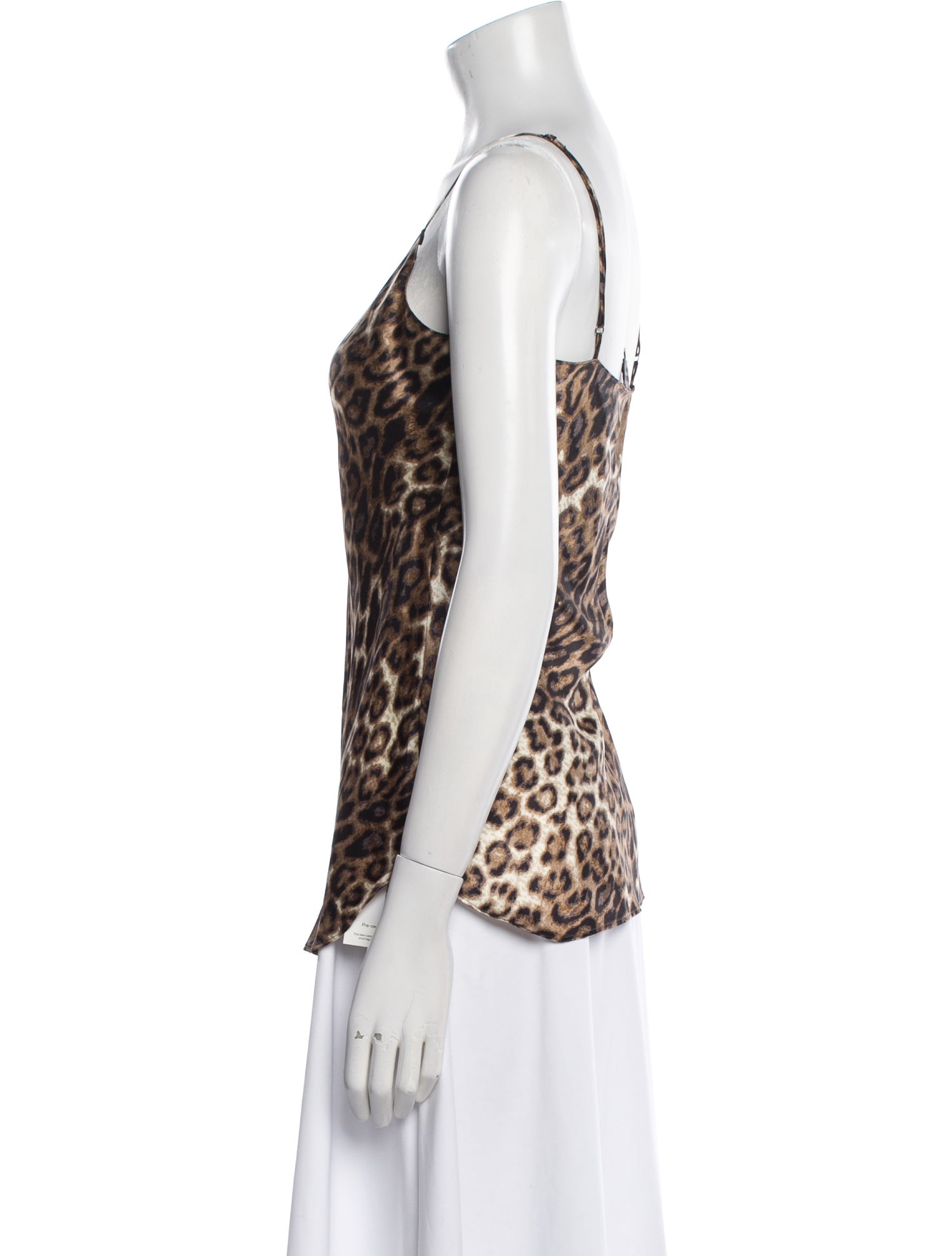 Nili Lotan Silk Animal Print Top
